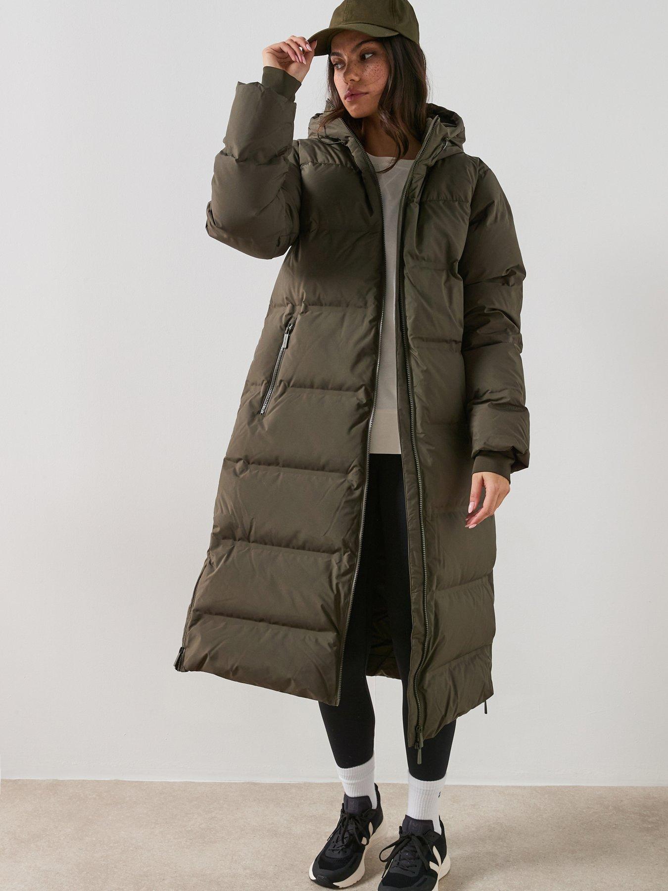 Sweaty Betty Womens Nimbus Longline Waterproof Puffer Coat - Green