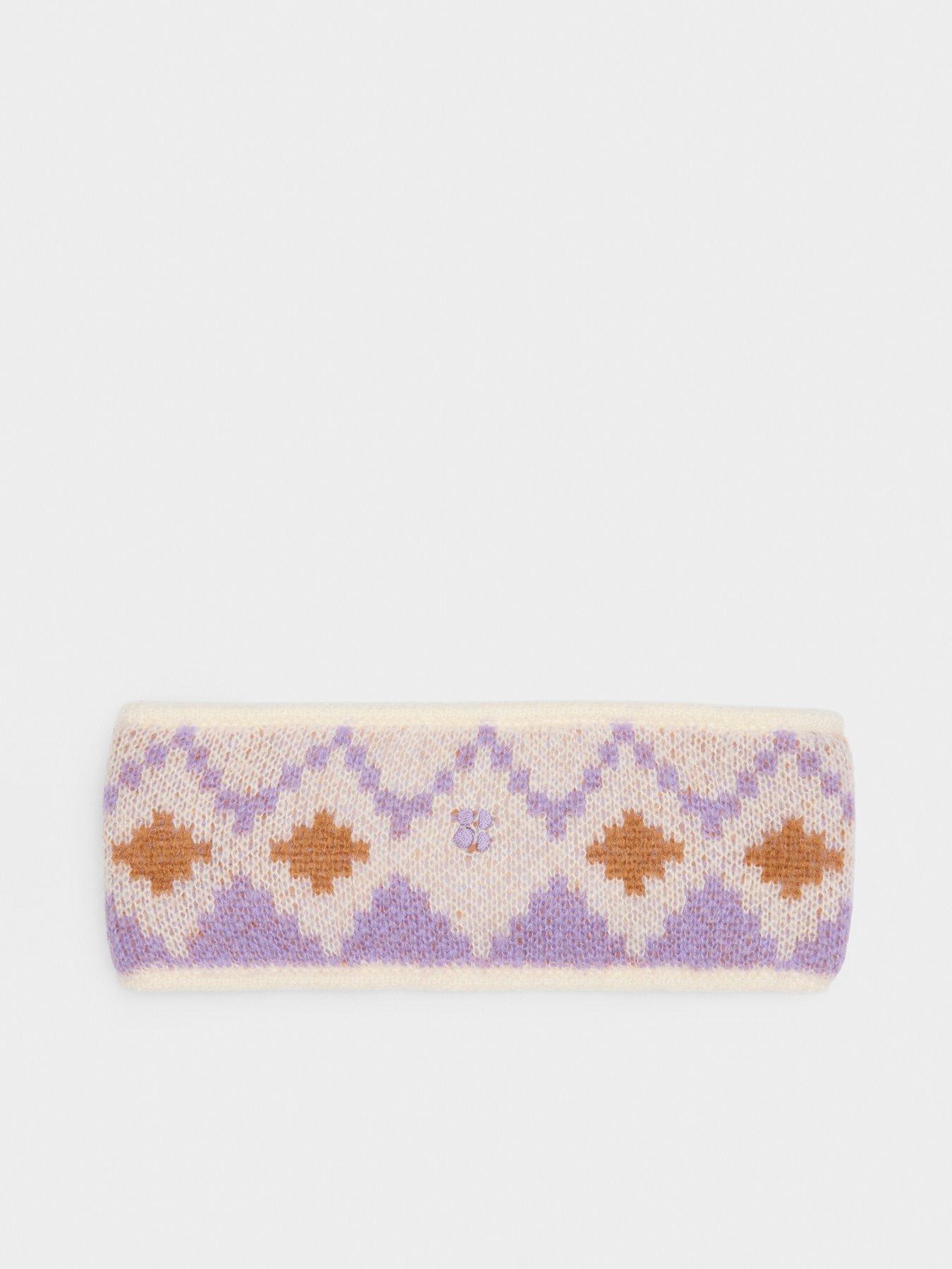 Image 2 of 4 of Sweaty Betty Womens Ski Highland Fairisle Earwarmer - Purple