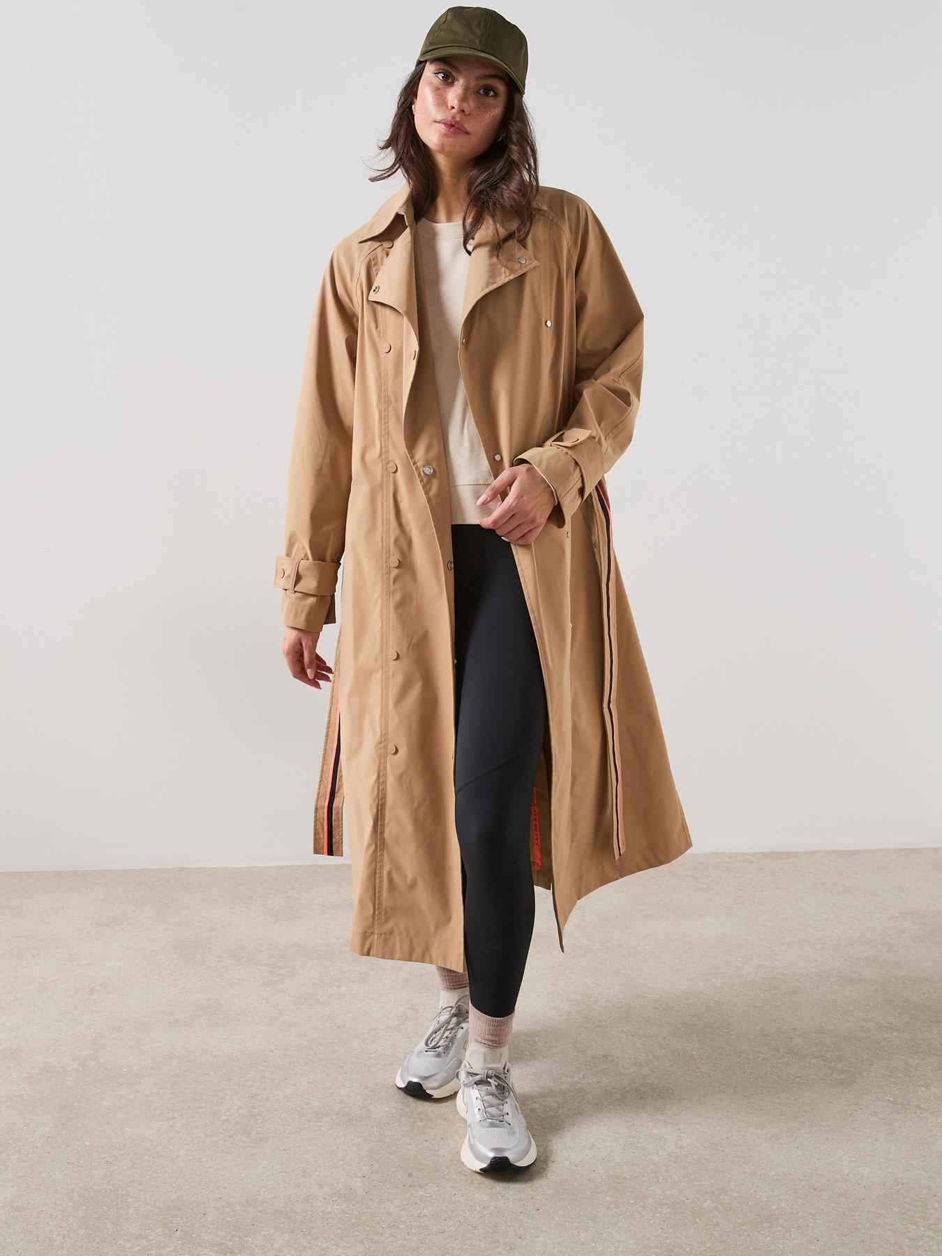 Sweaty Betty Womens Waterproof Trench Coat - Beige