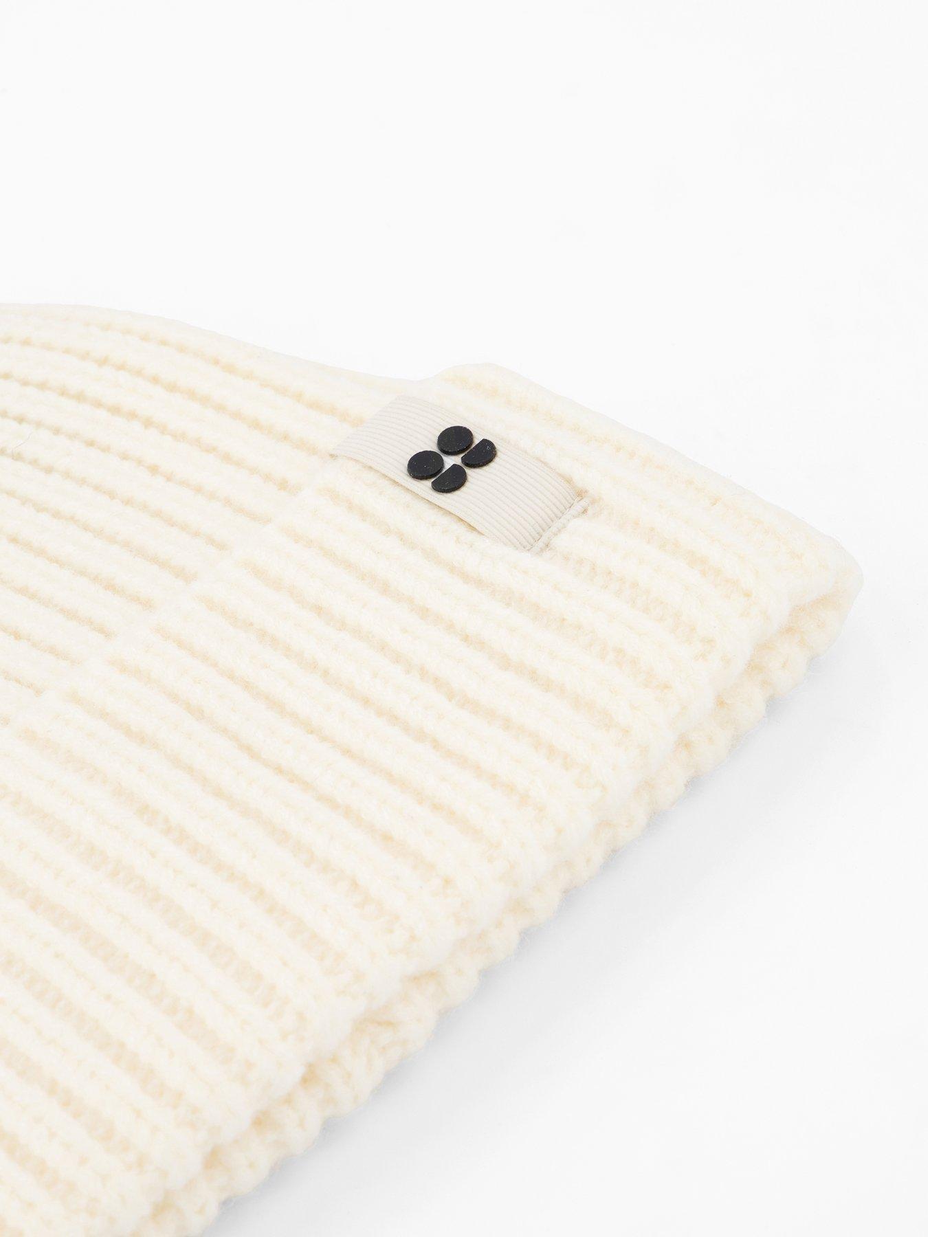 Image 3 of 4 of Sweaty Betty Womens Soft Cloud Knitted Beanie - White