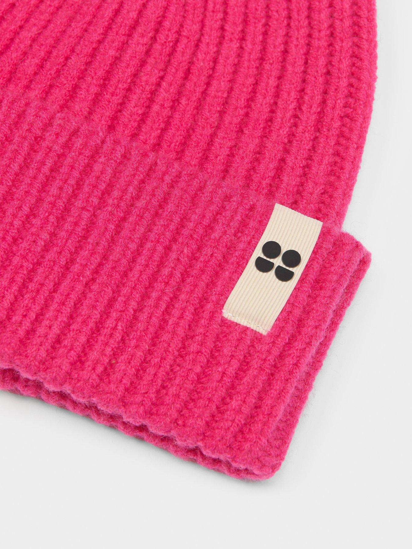 Image 3 of 5 of Sweaty Betty Womens Ski Slogan Knitted Beanie - Pink