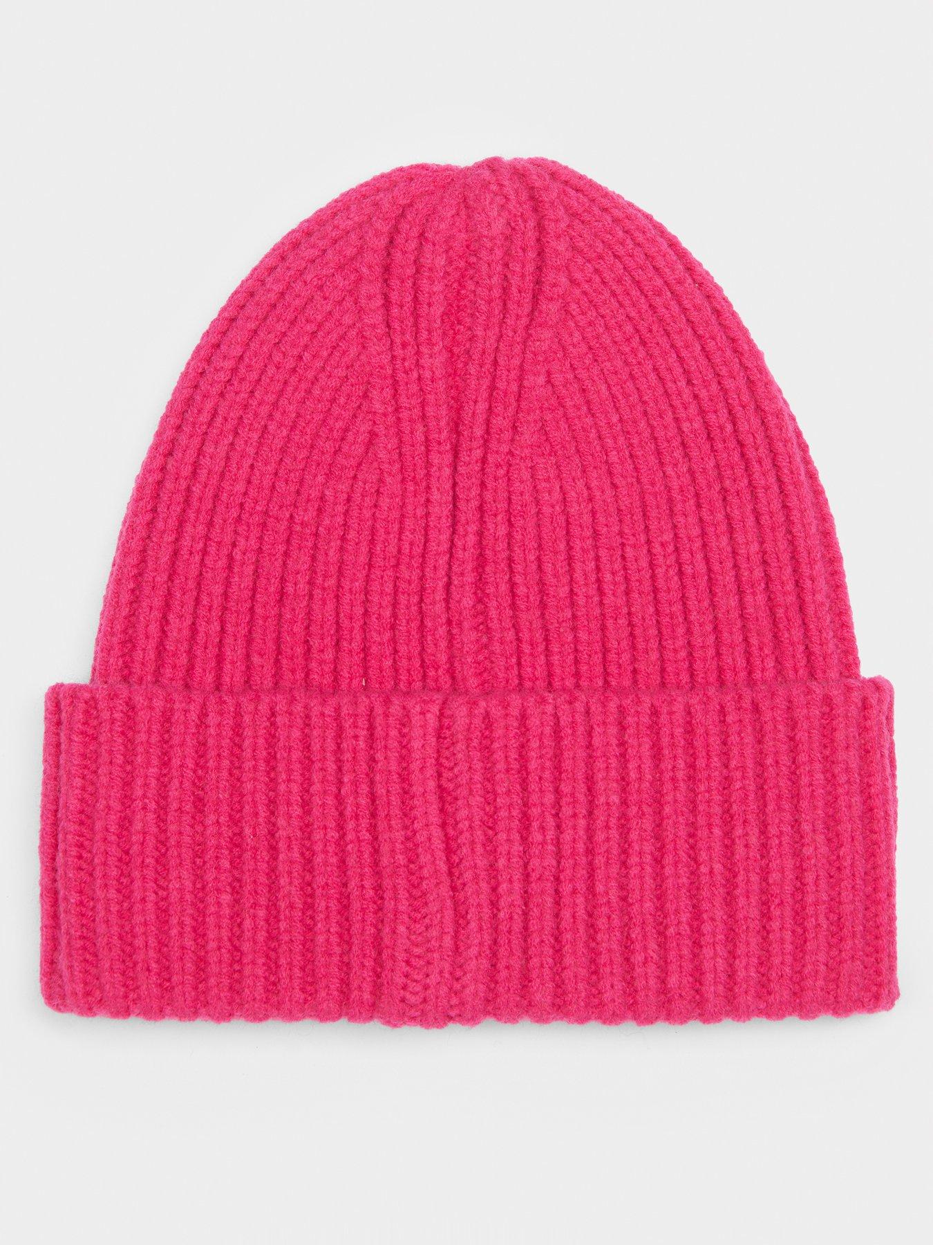 Image 4 of 5 of Sweaty Betty Womens Ski Slogan Knitted Beanie - Pink