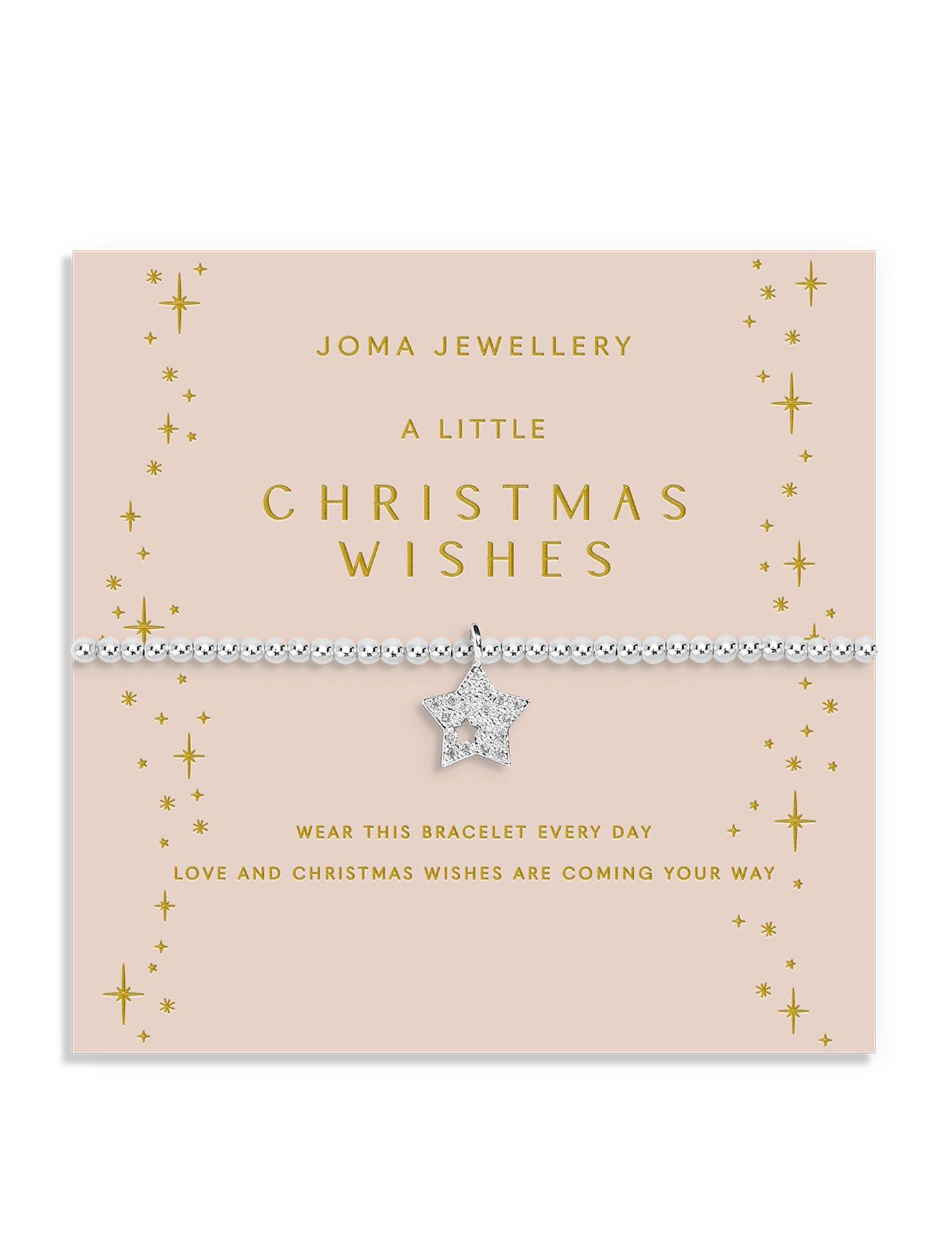 Image 1 of 5 of Joma Jewellery CHRISTMAS A LITTLE , CHRISTMAS WISHES , Silver Plated , Bracelet , 17.5cm stretch