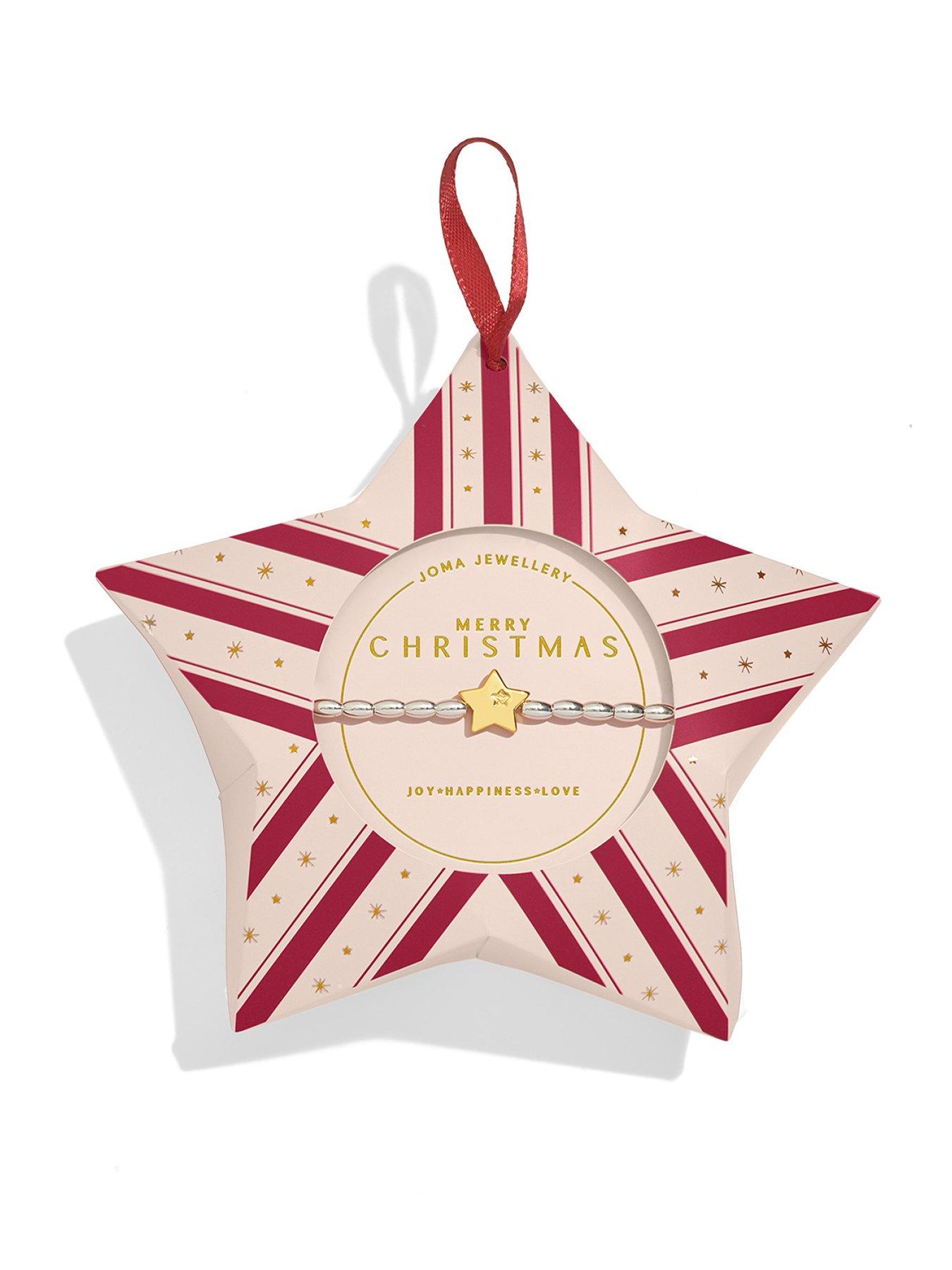 Joma Jewellery CHRISTMAS WISH , MERRY CHRISTMAS , Silver & Gold Plated , Bracelet , 17.5cm stretch