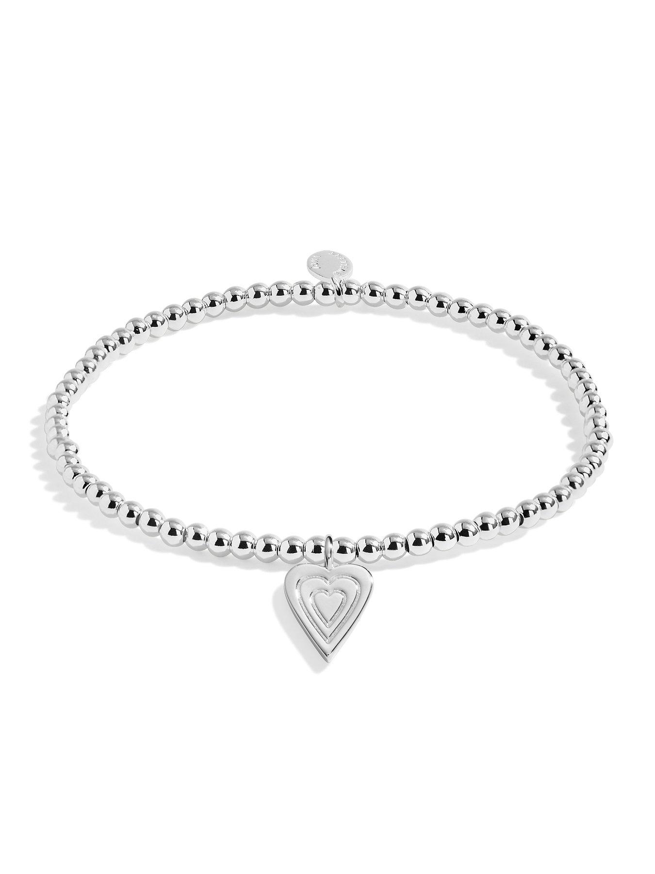  image of joma-jewellery-christmas-cracker-with-love-silver-plated-bracelet-175cm-stretch