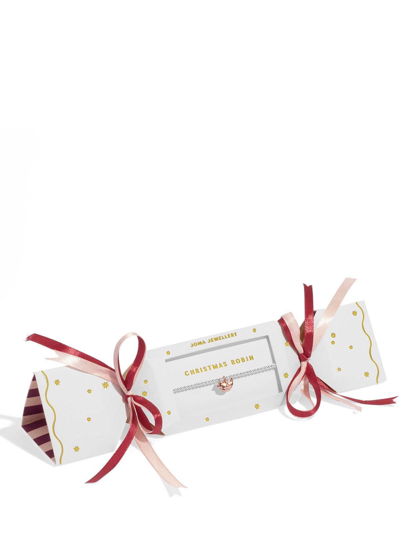 undefined CHRISTMAS CRACKER , CHRISTMAS ROBIN , Silver & Rose Gold Plated , Bracelet , 17.5cm stretch
