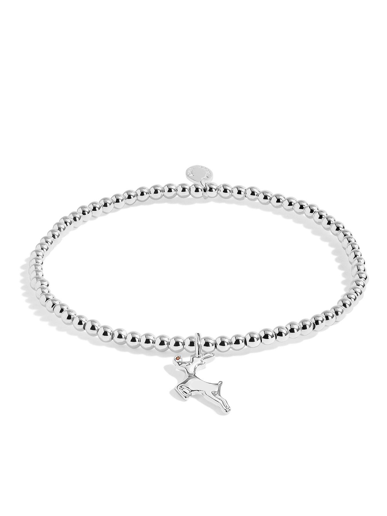 Image 3 of 4 of Joma Jewellery LOVE FROM SANTA , RUDOLPH THE REINDEER , Silver Plated , Bracelet , 15.5cm stretch