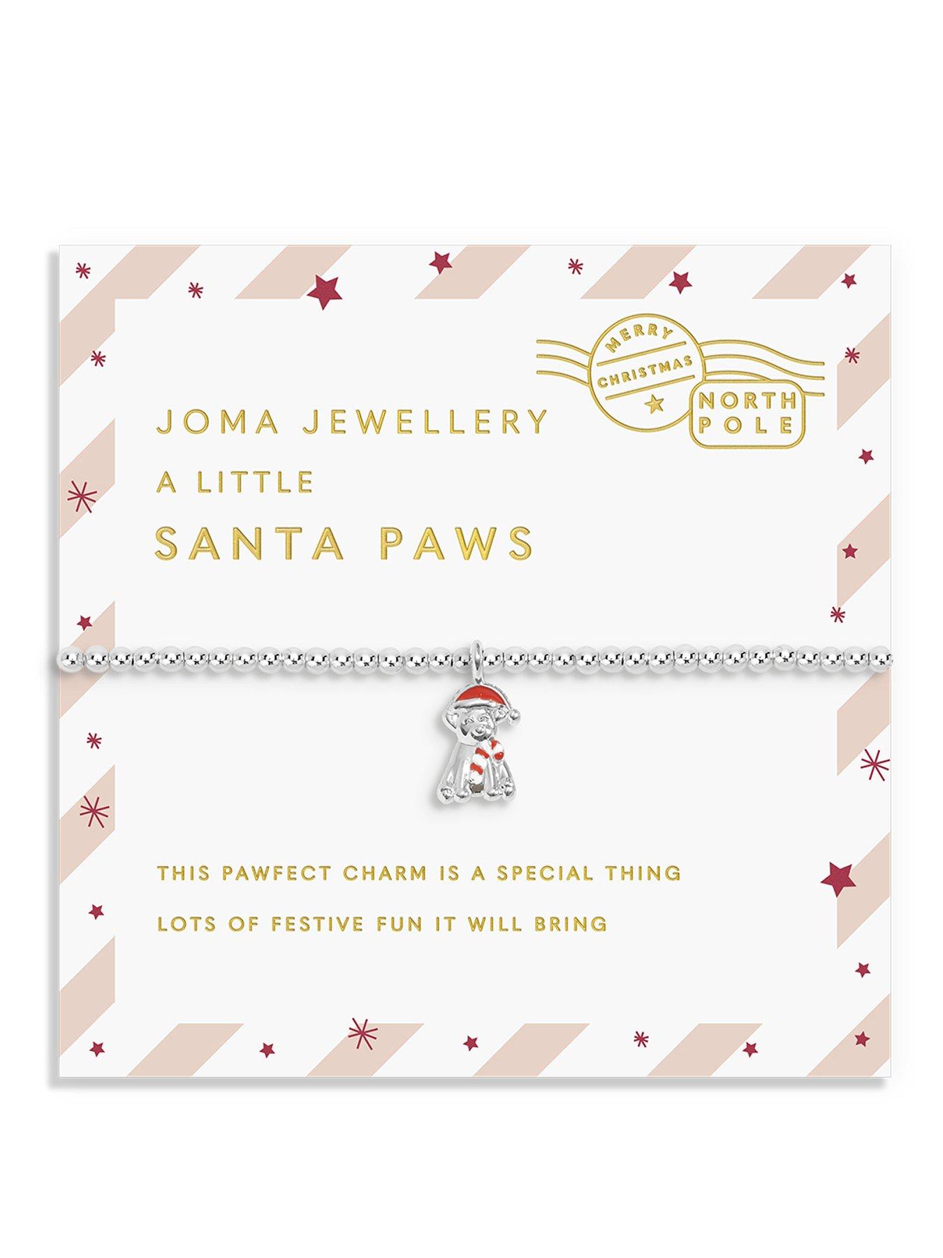 undefined LOVE FROM SANTA , SANTA PAWS , Silver Plated , Bracelet , 15.5cm stretch