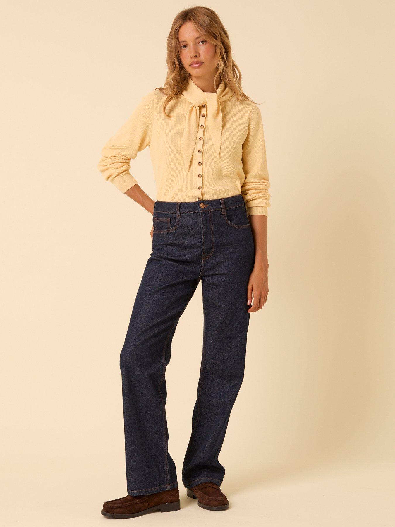  image of nobodys-child-neckerchief-tie-cardigan-yellow