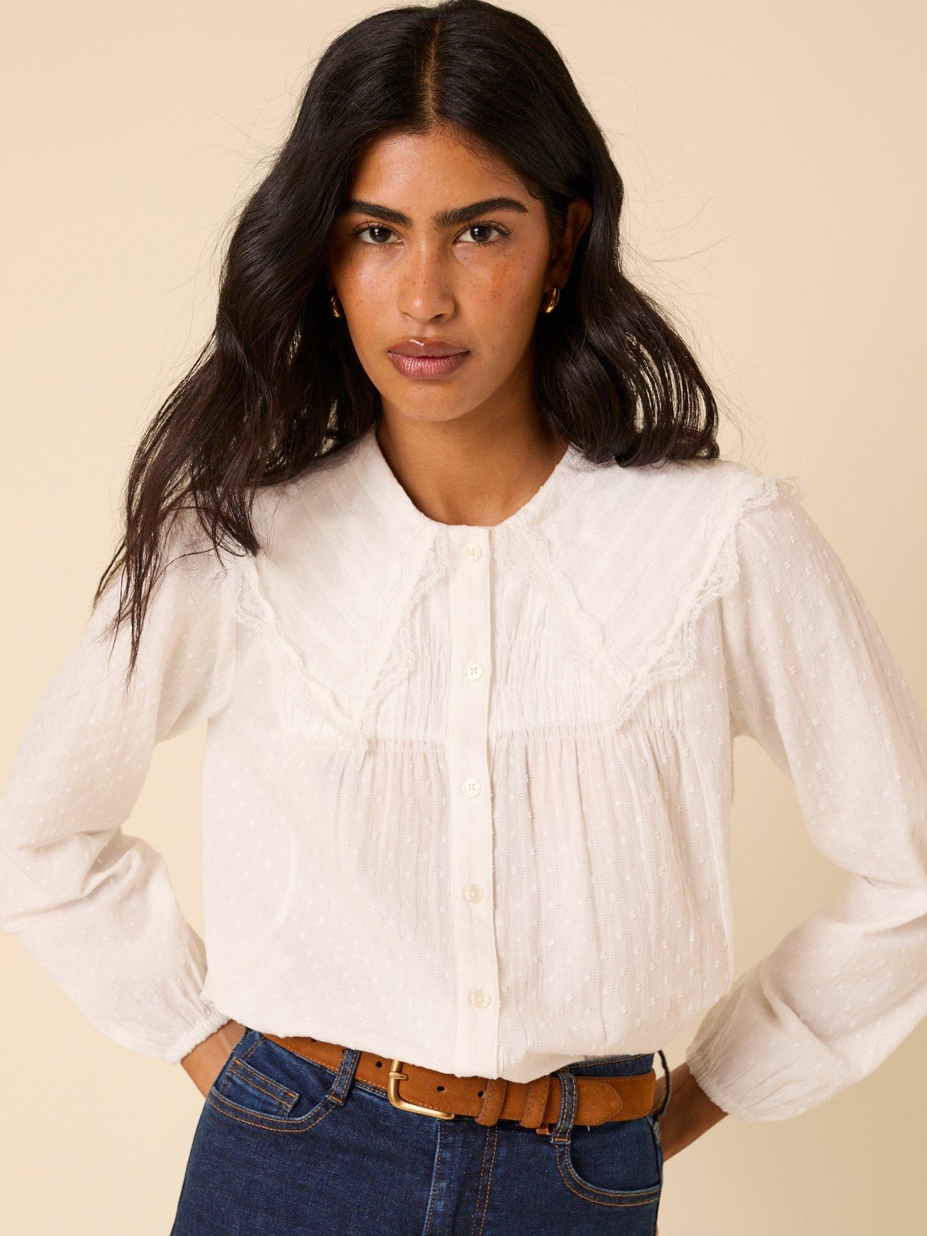 undefined Augusta Blouse - White