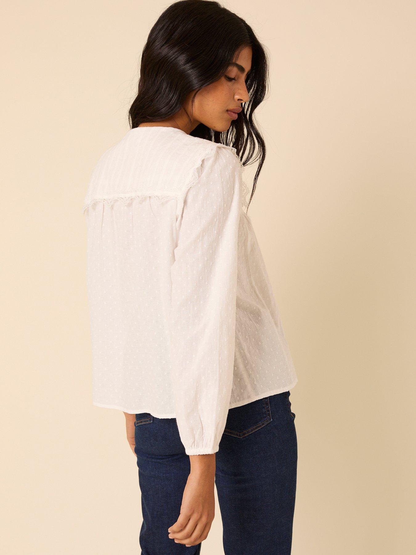 Image 2 of 5 of Nobodys Child Augusta Blouse - White