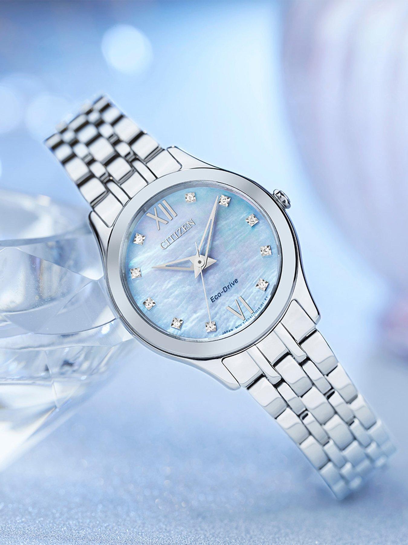  image of citizen-ladies-eco-drive-diamond-dial-watchnbsp