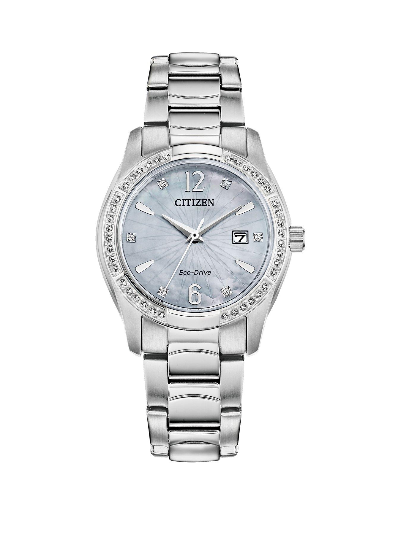undefined Ladies Eco-Drive Crystal Case