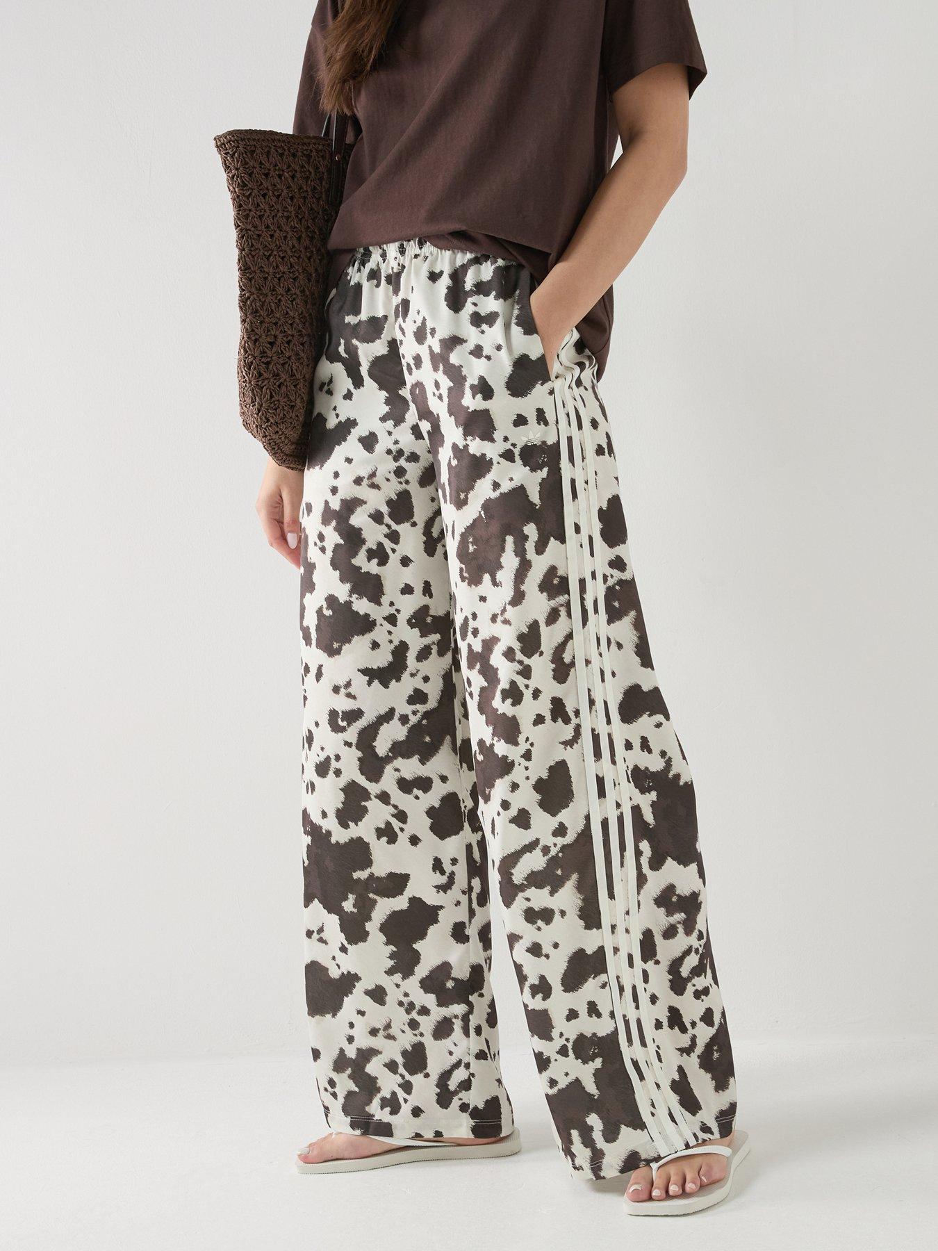 adidas-originals-womens-cow-print-satin-track-pants-whitebrown