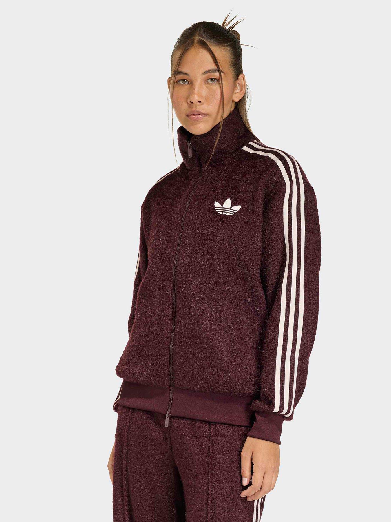 adidas Originals Womens Mohair Fire Bird Tracksuit Top - Red