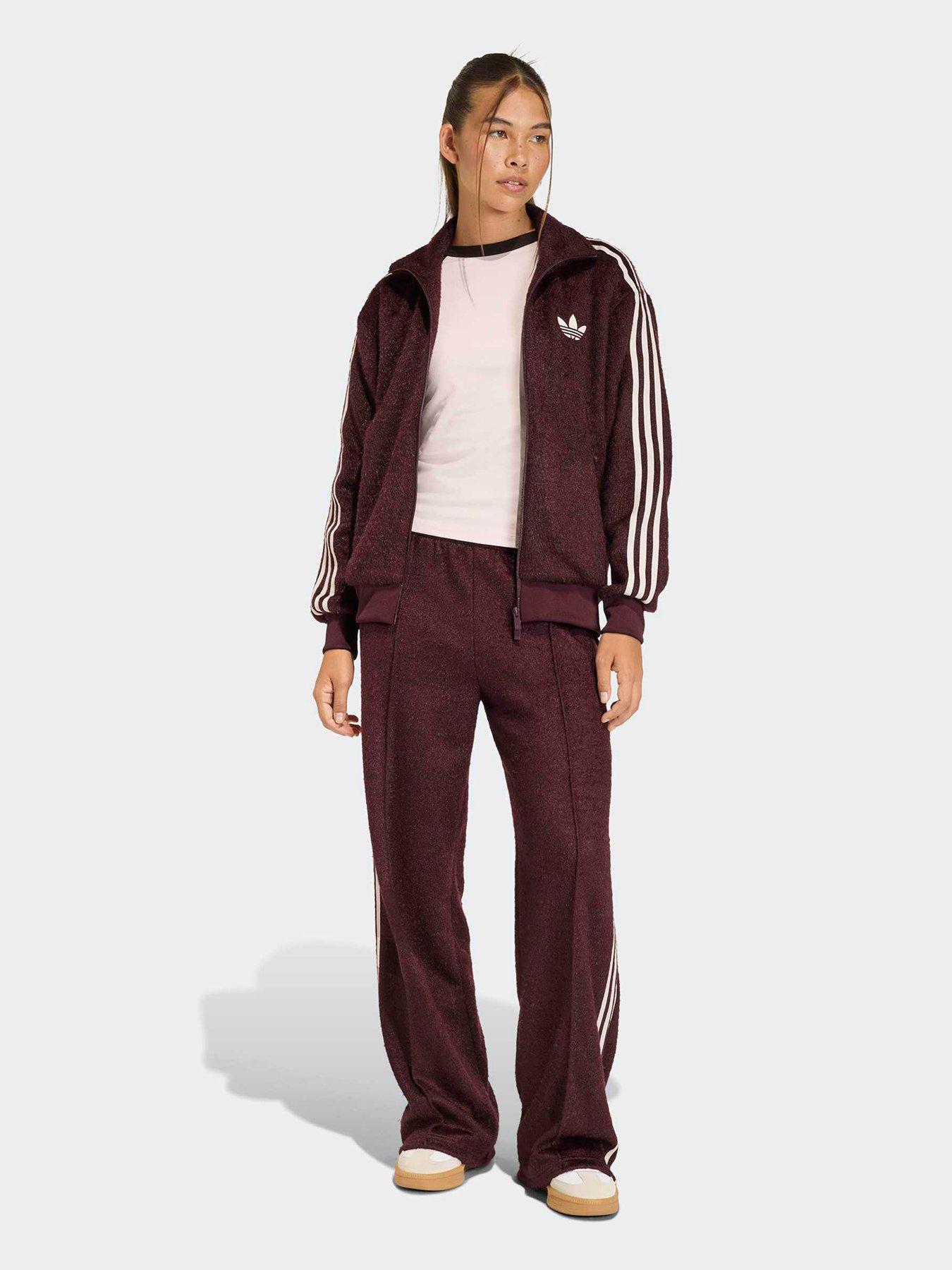 Image 3 of 5 of adidas Originals Womens Mohair Fire Bird Track Top - Red