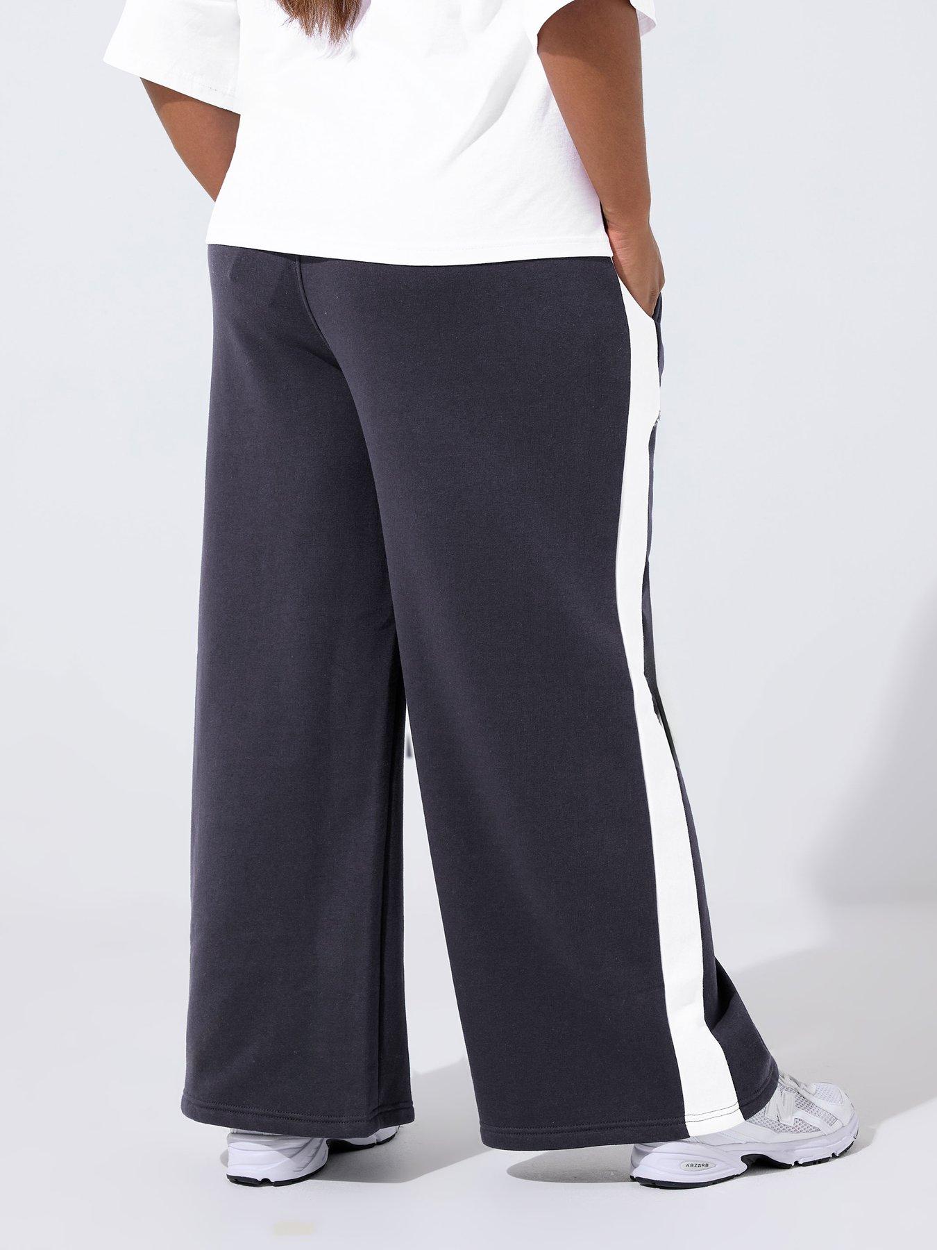 Image 2 of 4 of Yours Curve 97 Wide Leg Jogger - Blue