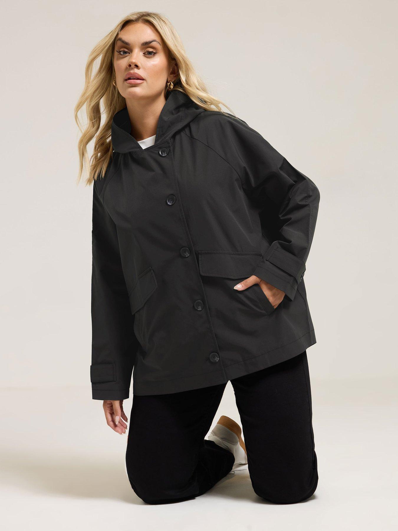 Yours Curve Raglan Jacket - Black