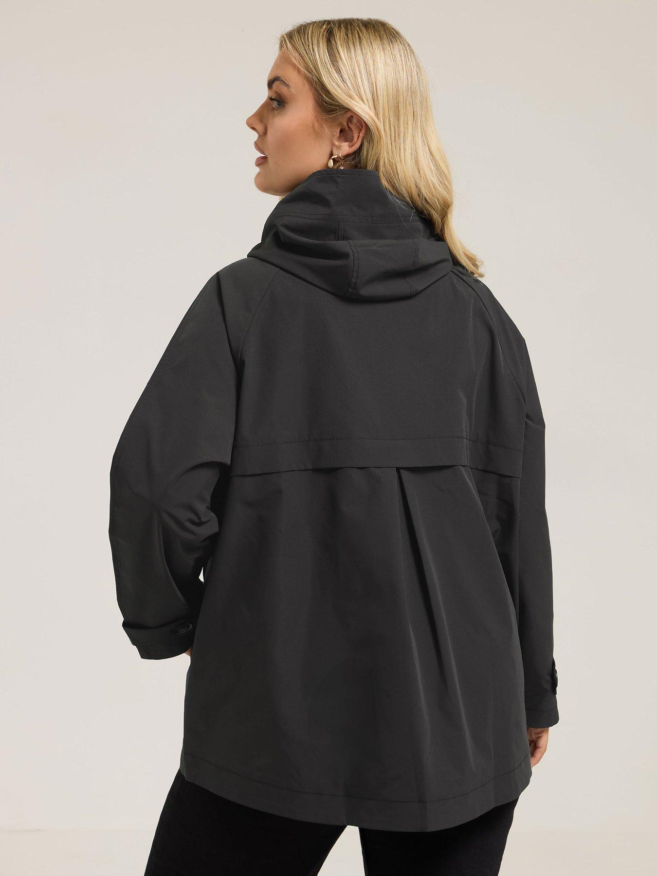 Yours Curve Raglan Jacket - Black | Littlewoods