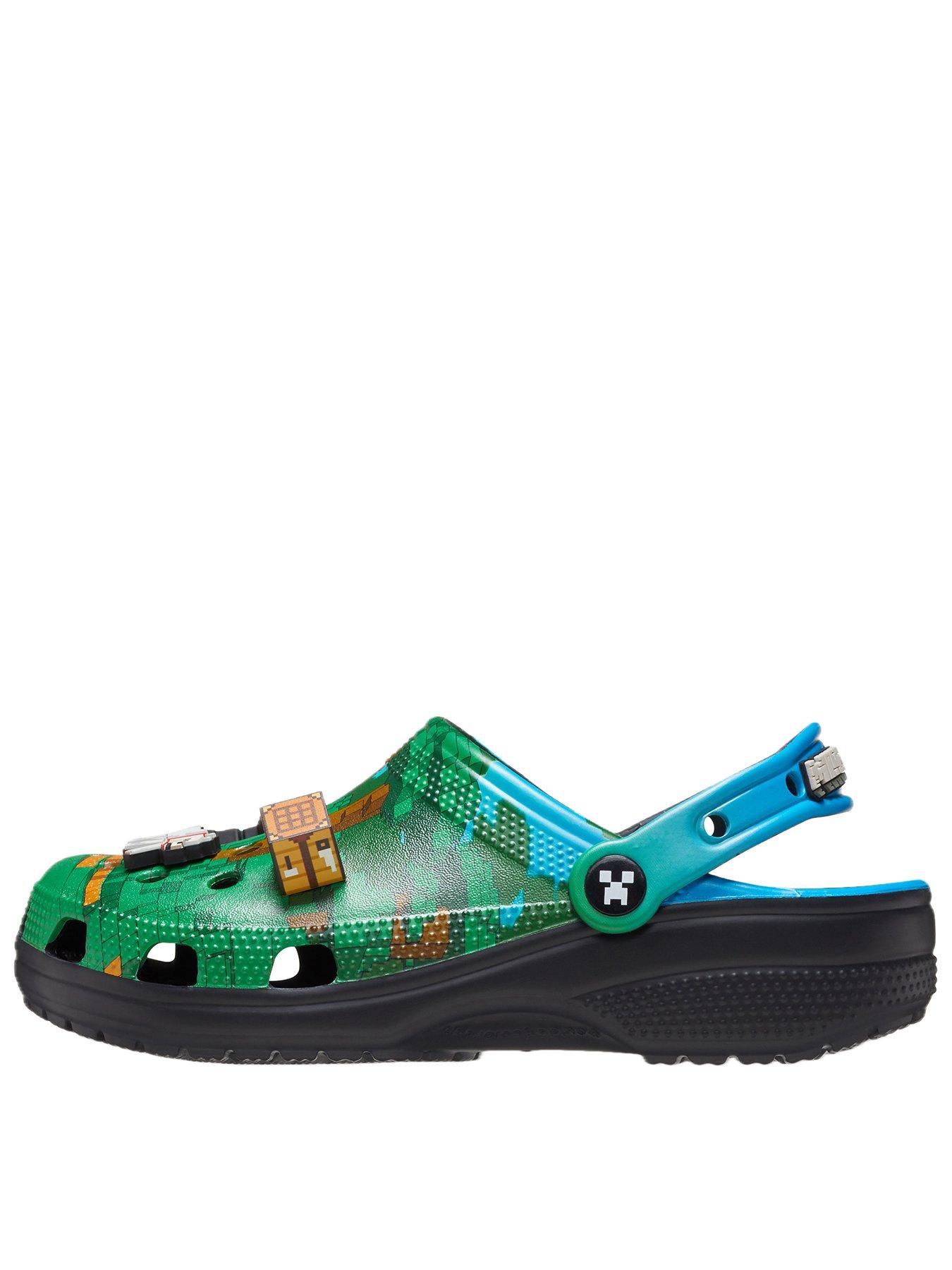 front image of crocs-crocs-mens-classic-minecraft-clog-sandal