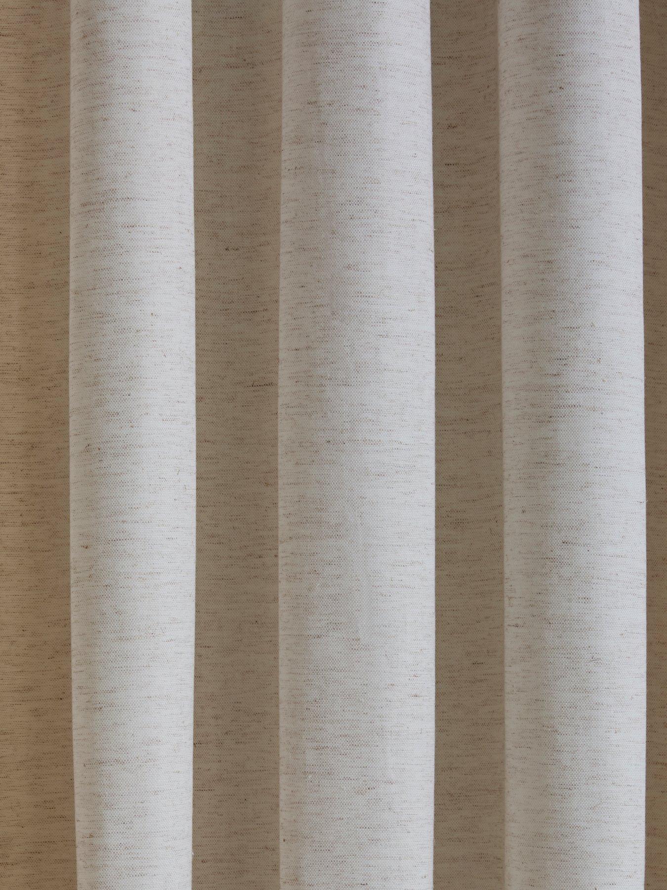 Image 3 of 4 of The Very Collection Touch Of Linen Eyelet Curtains