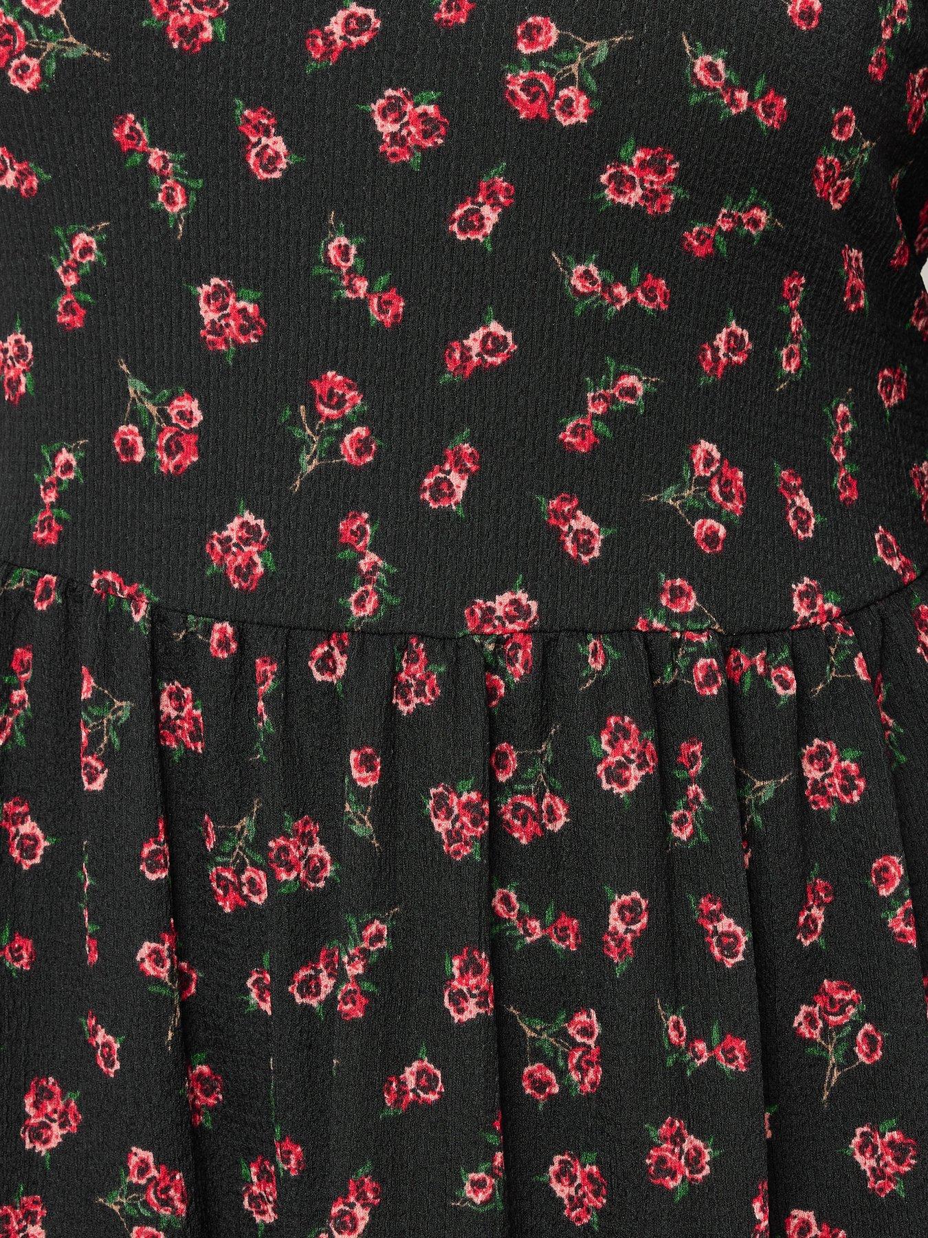  image of yours-curve-texture-midaxi-dress-black