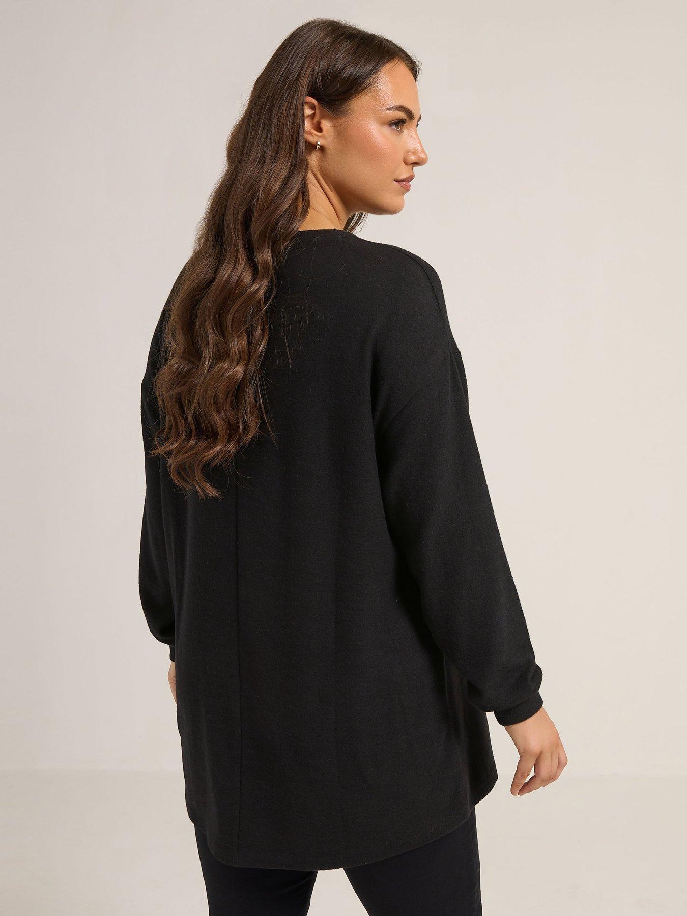 Image 2 of 4 of Yours Curve Gingerbread Man Jumper - Black
