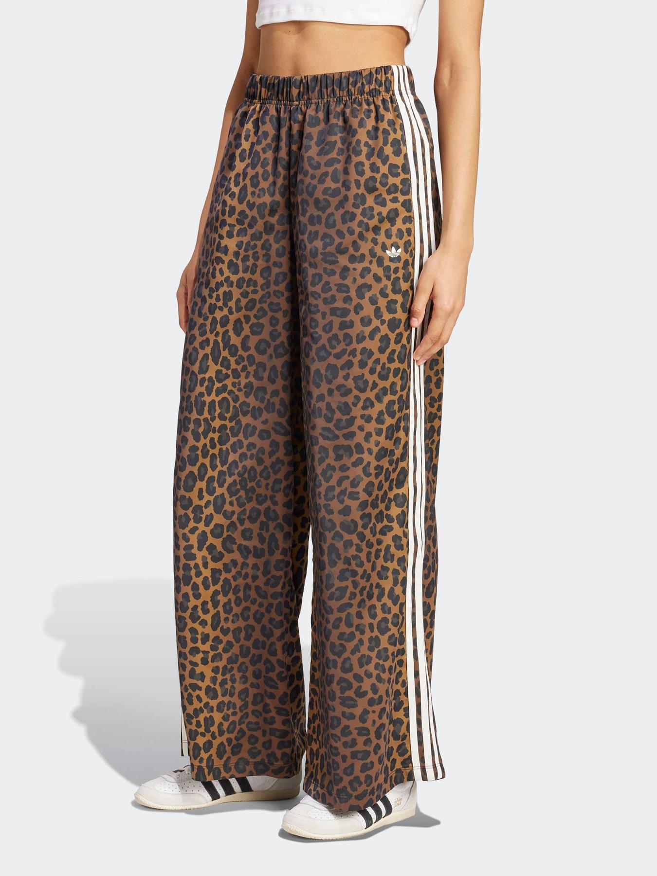 adidas-originals-womens-leopard-print-satin-track-pants-brown