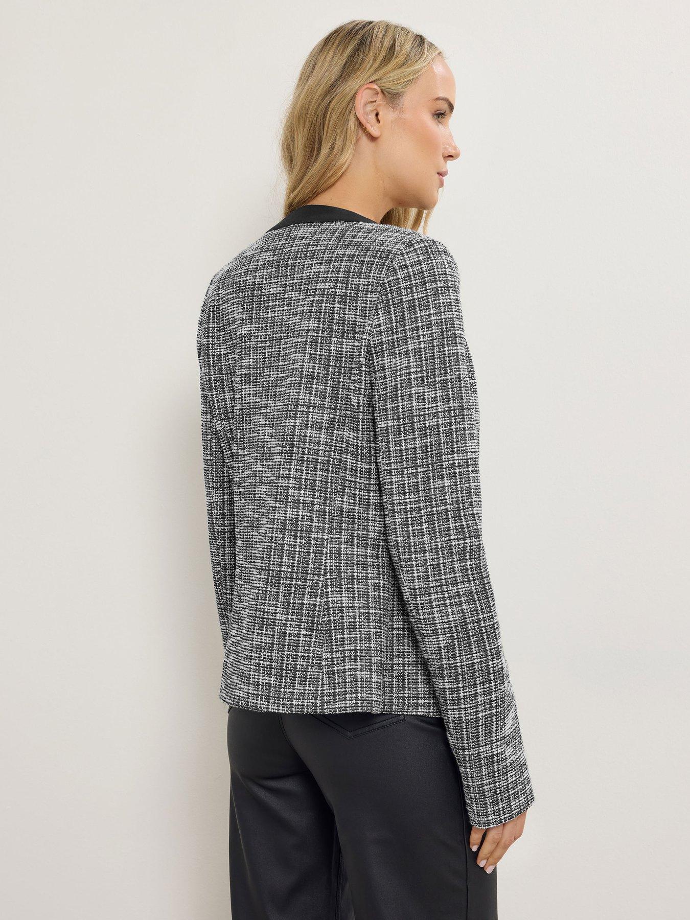 Image 2 of 4 of Long Tall Sally Boucle Jacket - Black