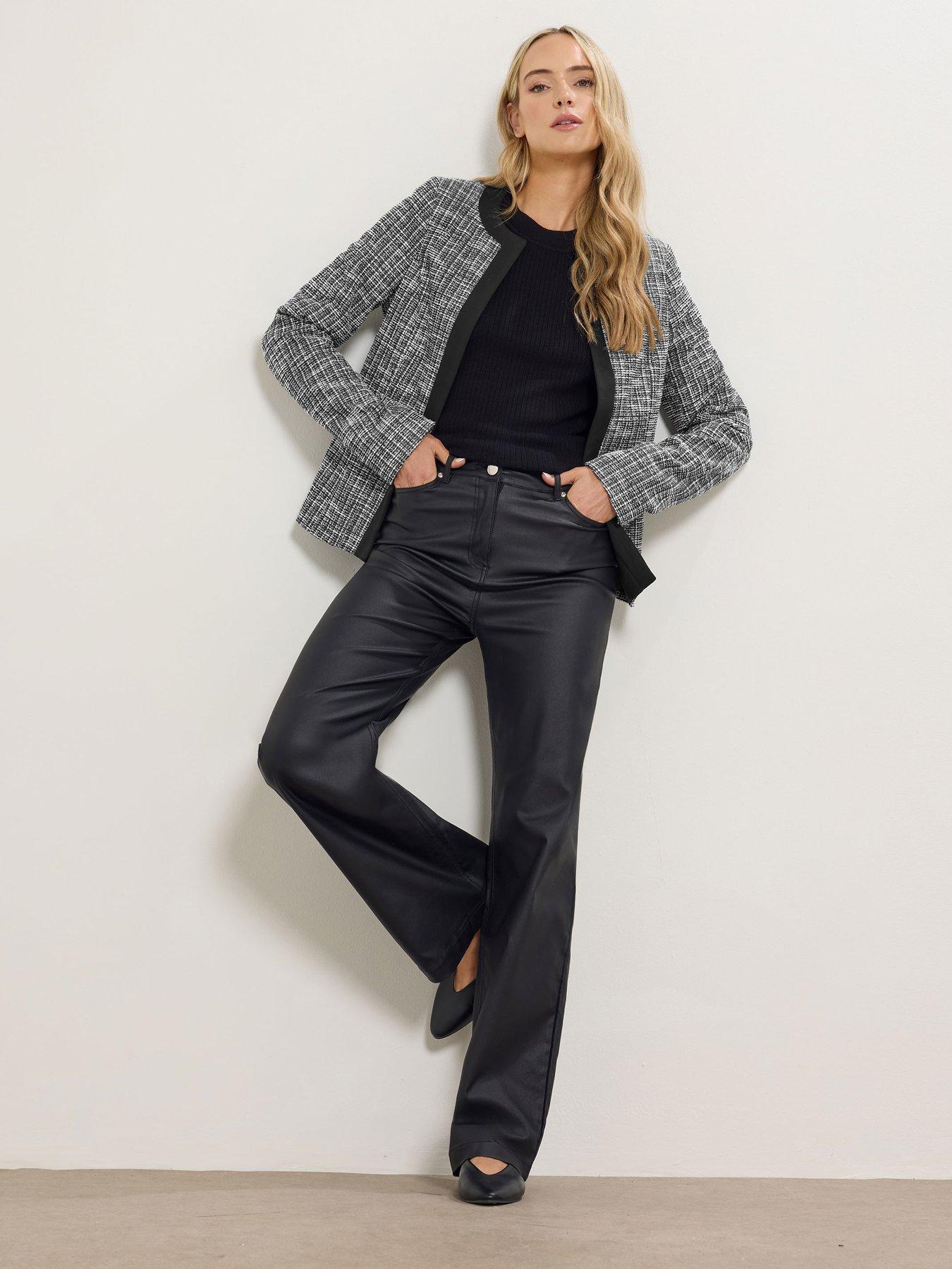 Image 3 of 4 of Long Tall Sally Boucle Jacket - Black