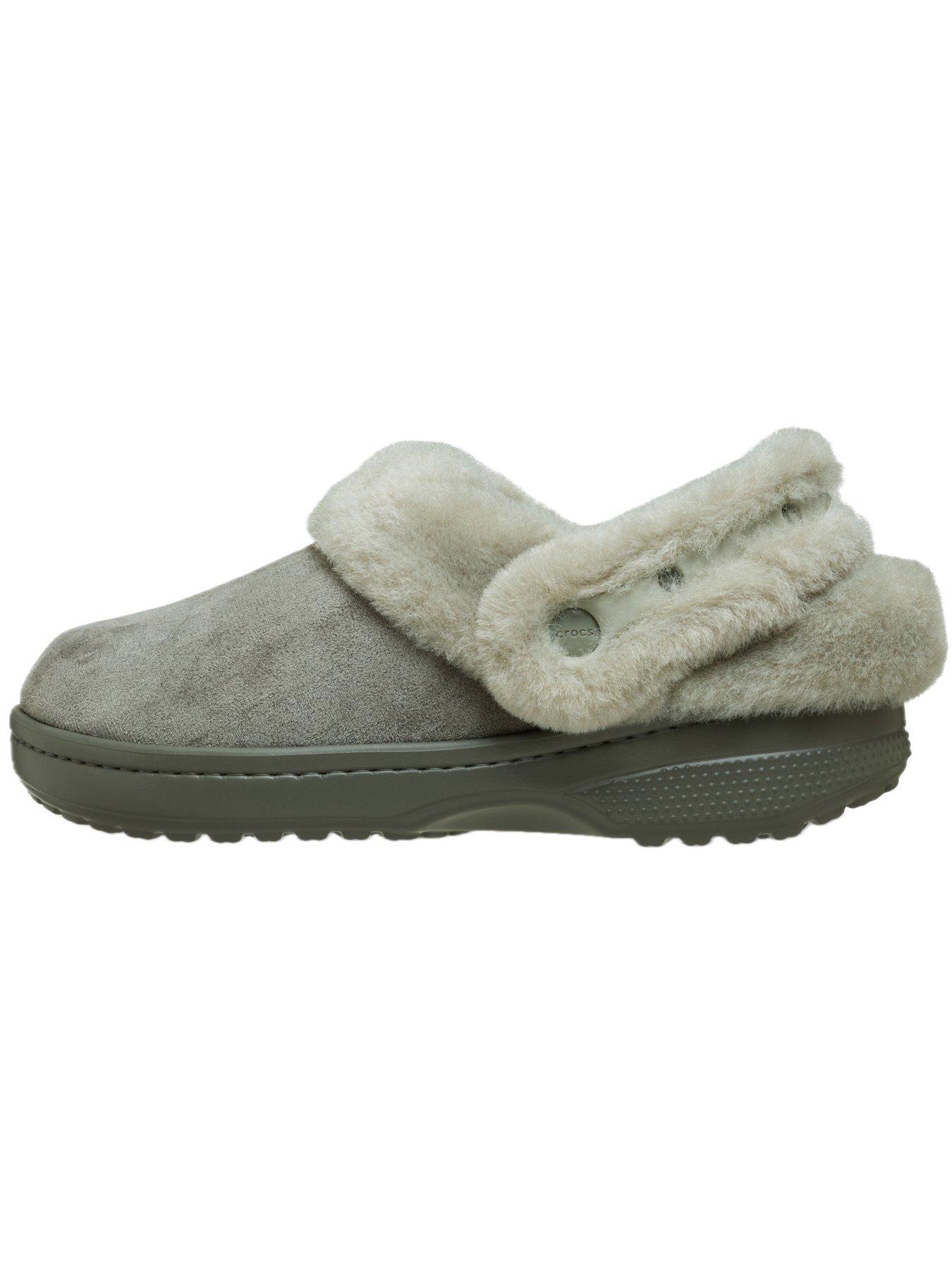 Image 7 of 7 of Crocs Men's Classic Unfurgettable Sueded Clog Sandal - Grey