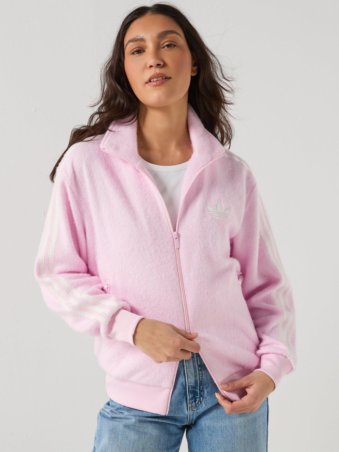 adidas Originals Womens Mohair Fire Bird Tracksuit Top - Pink