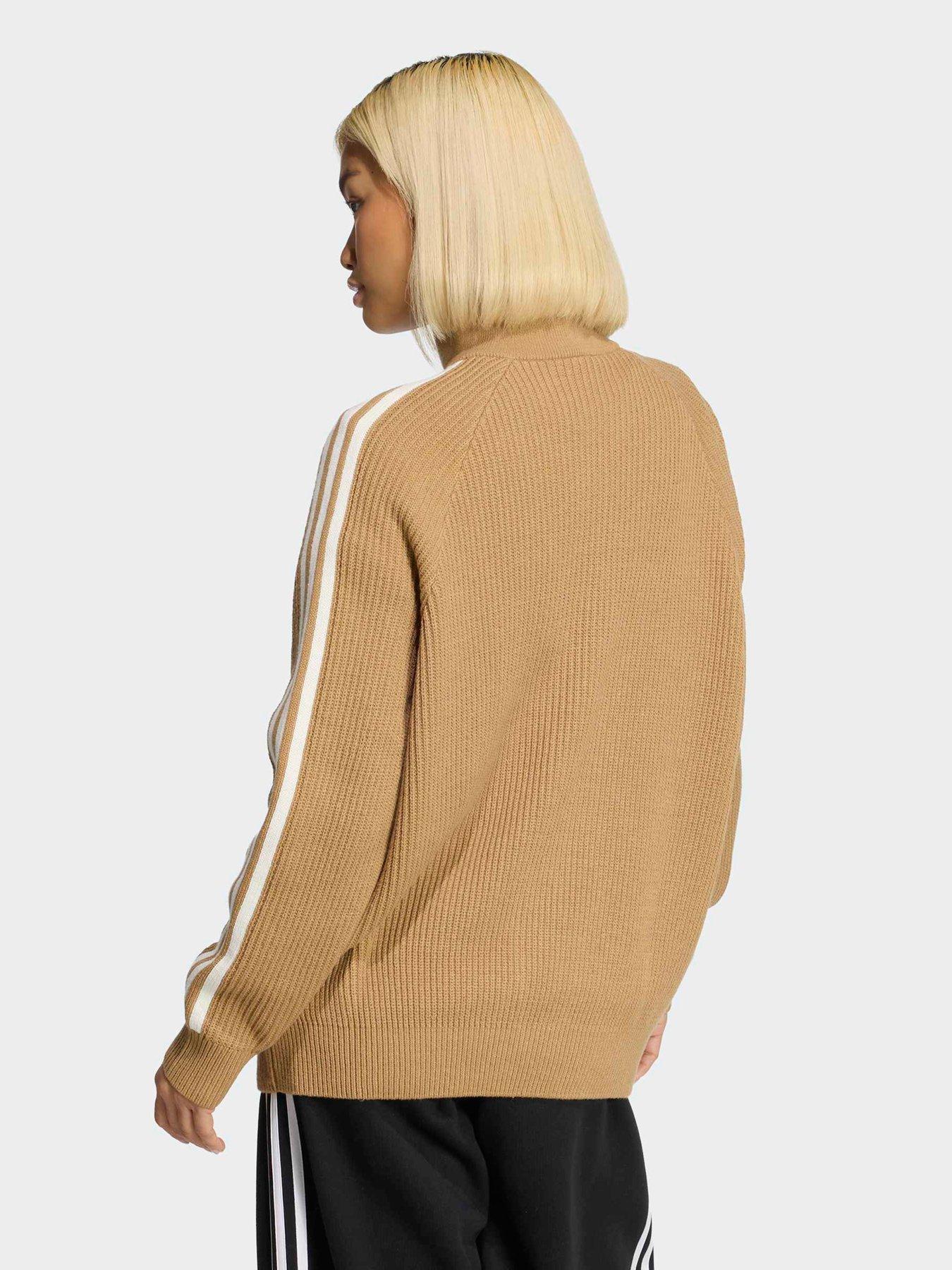 Image 2 of 5 of adidas Originals Womens Funnel Neck Top - Beige