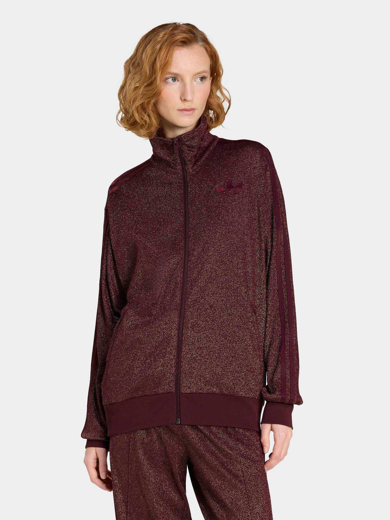 Image 1 of 5 of adidas Originals Womens Lurex Fire Bird Track Top - Red