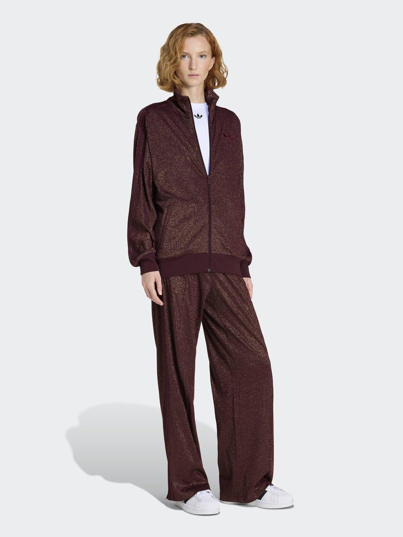 Image 3 of 5 of adidas Originals Womens Lurex Fire Bird Track Top - Red