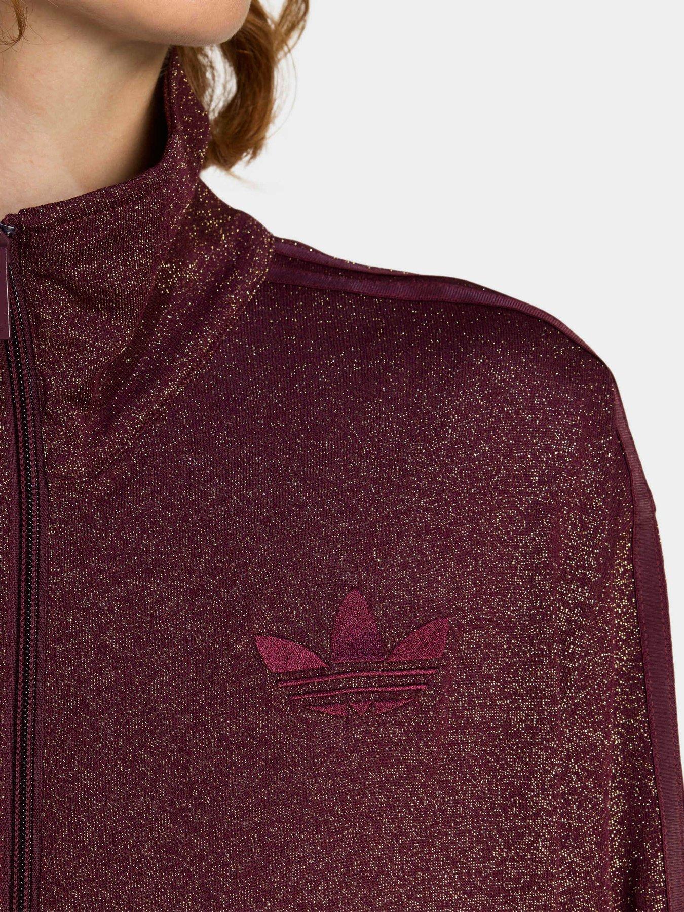 Image 4 of 5 of adidas Originals Womens Lurex Fire Bird Track Top - Red
