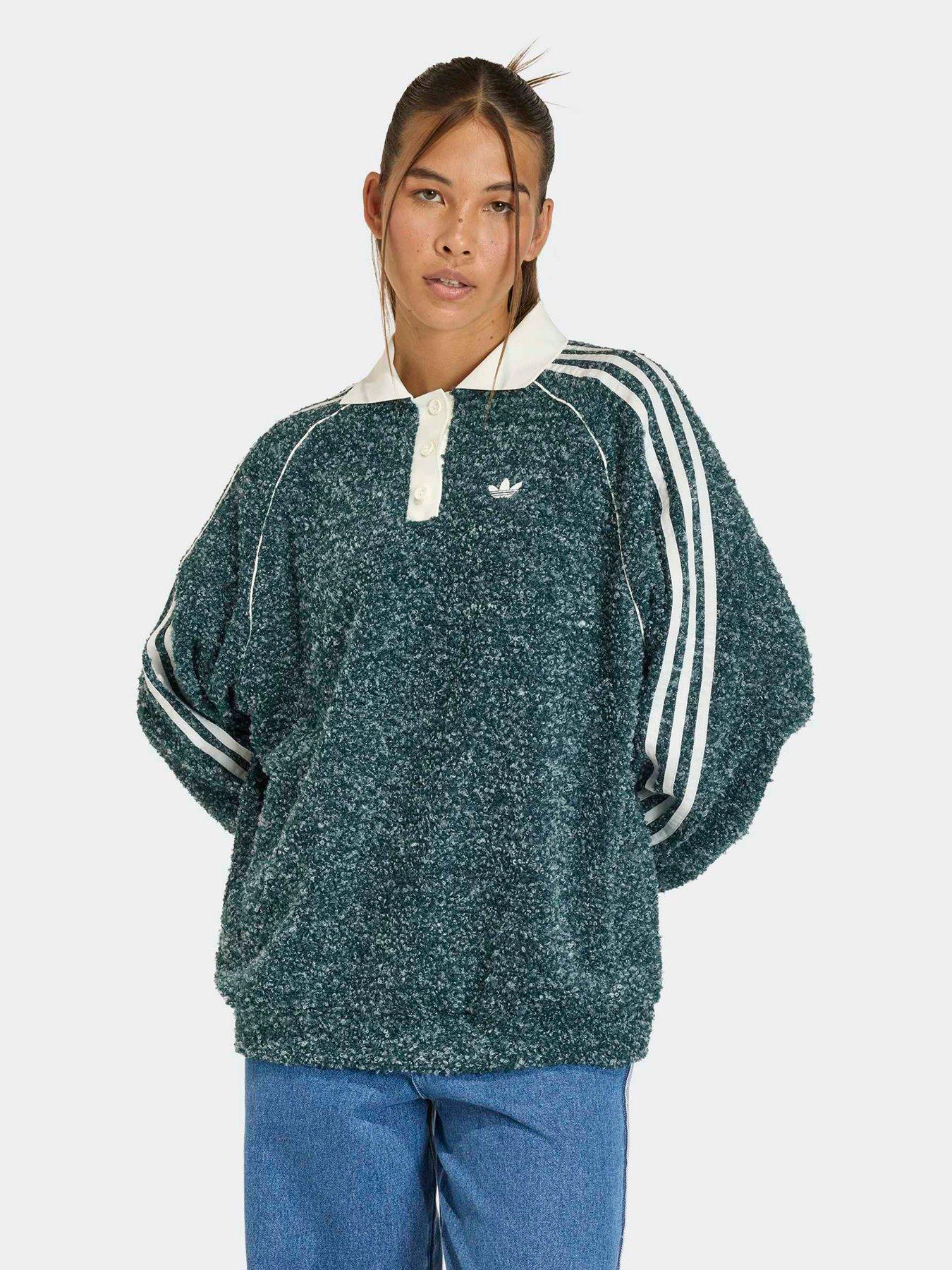 adidas Originals Womens Oversized Polo Crew - Multi