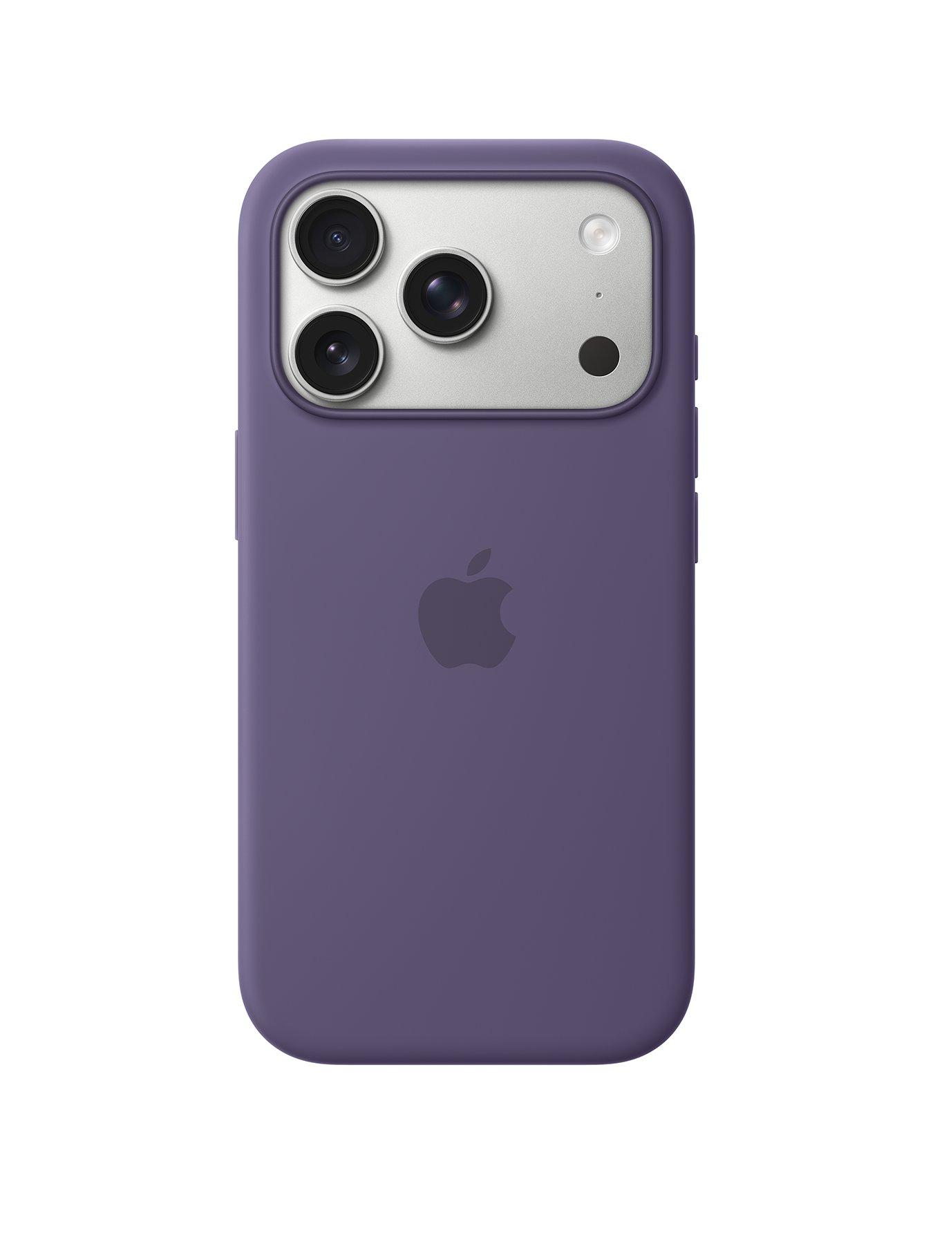 front image of apple-iphone-17-pro-silicone-case-with-magsafe-ndash-purple-fog