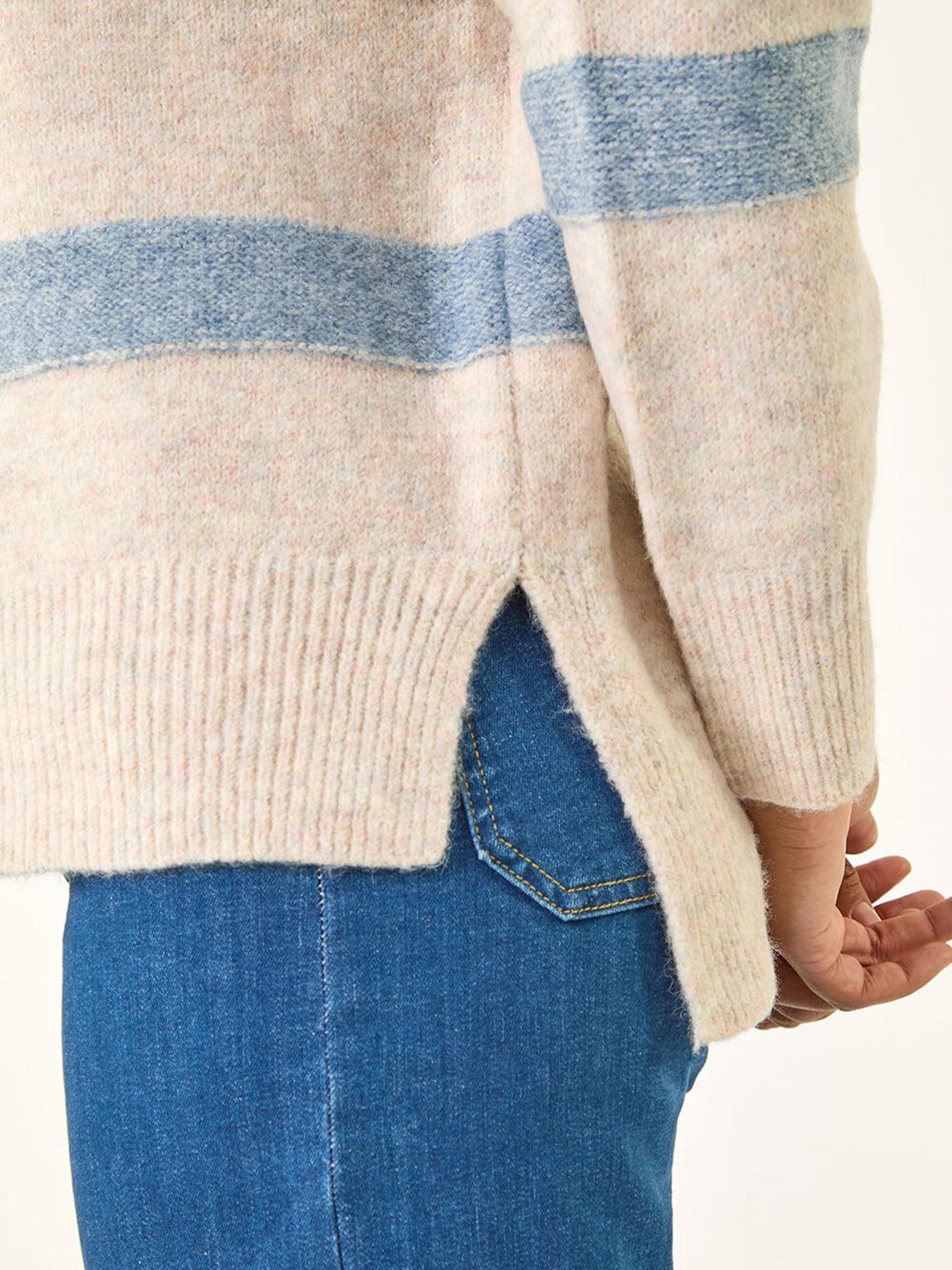 Image 5 of 5 of Roman Soft Stripe Knit Jumper - Grey