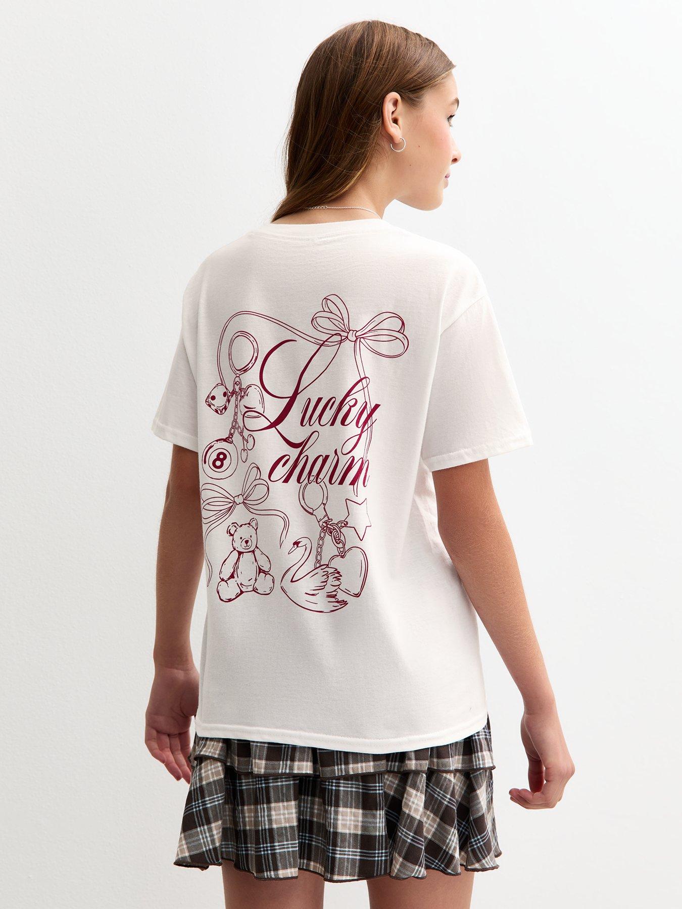 undefined Lucky Charm Longline T-shirt - White