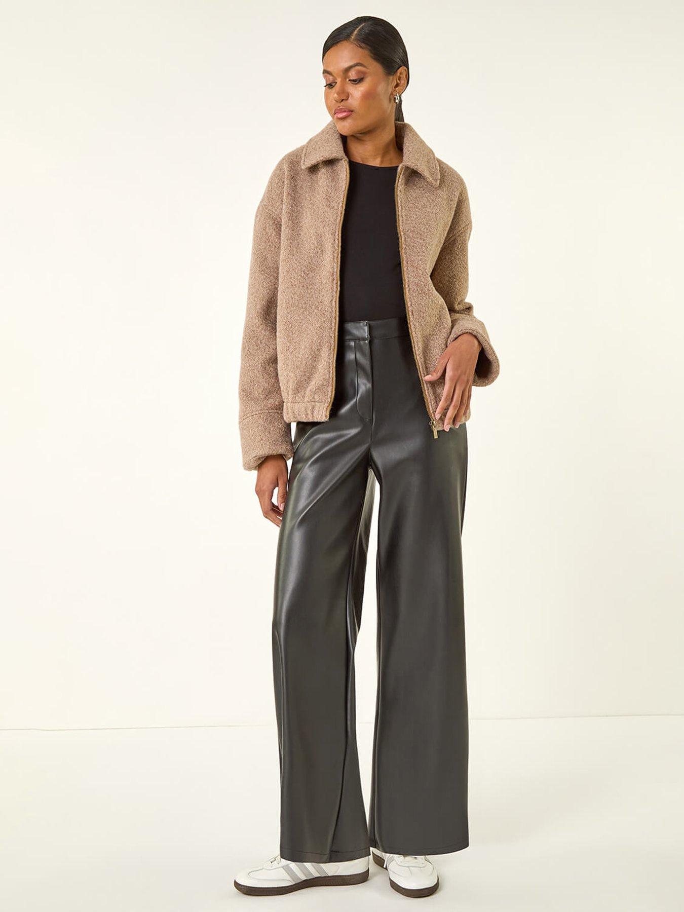 Image 3 of 5 of Roman Boucle Bomber Jacket - Grey