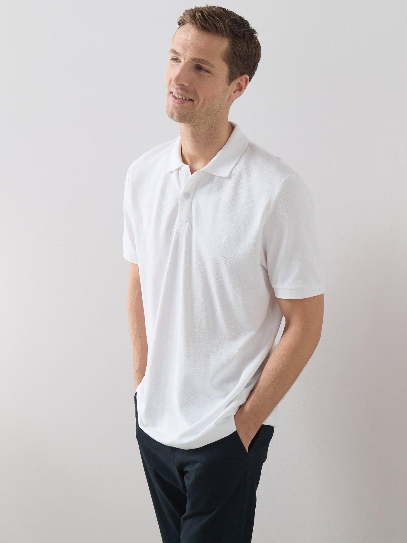 Image 6 of 6 of The Very Collection Pure Cotton Pique Polo Top - White