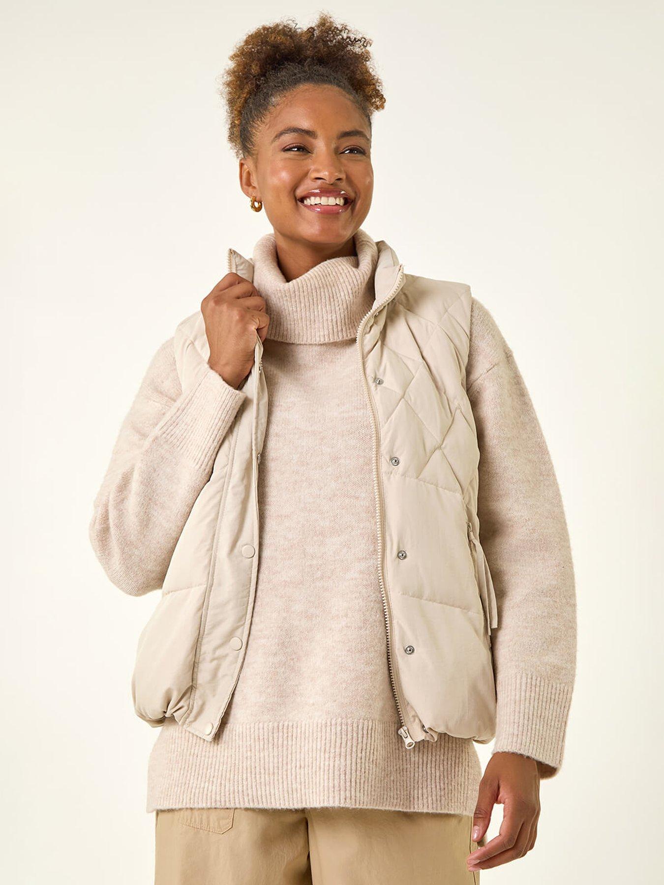 Roman Diamond Padded Gilet - Grey