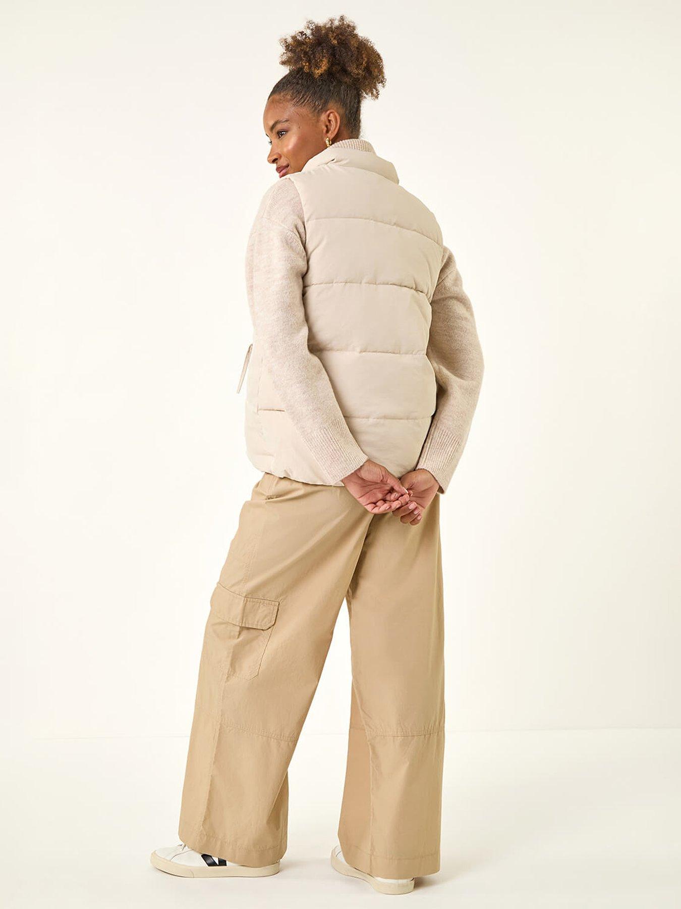 image of roman-diamond-padded-gilet-grey