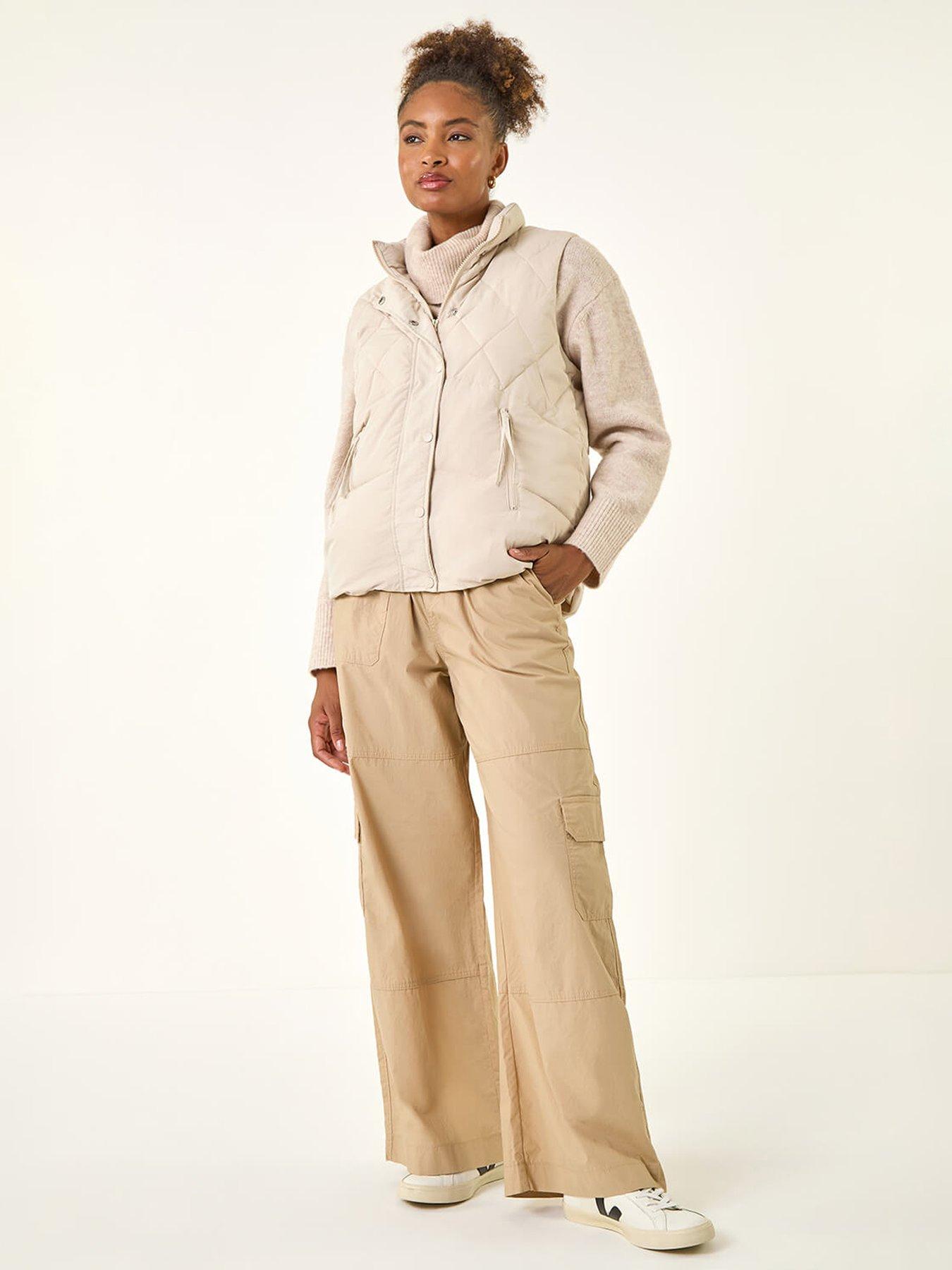  image of roman-diamond-padded-gilet-grey