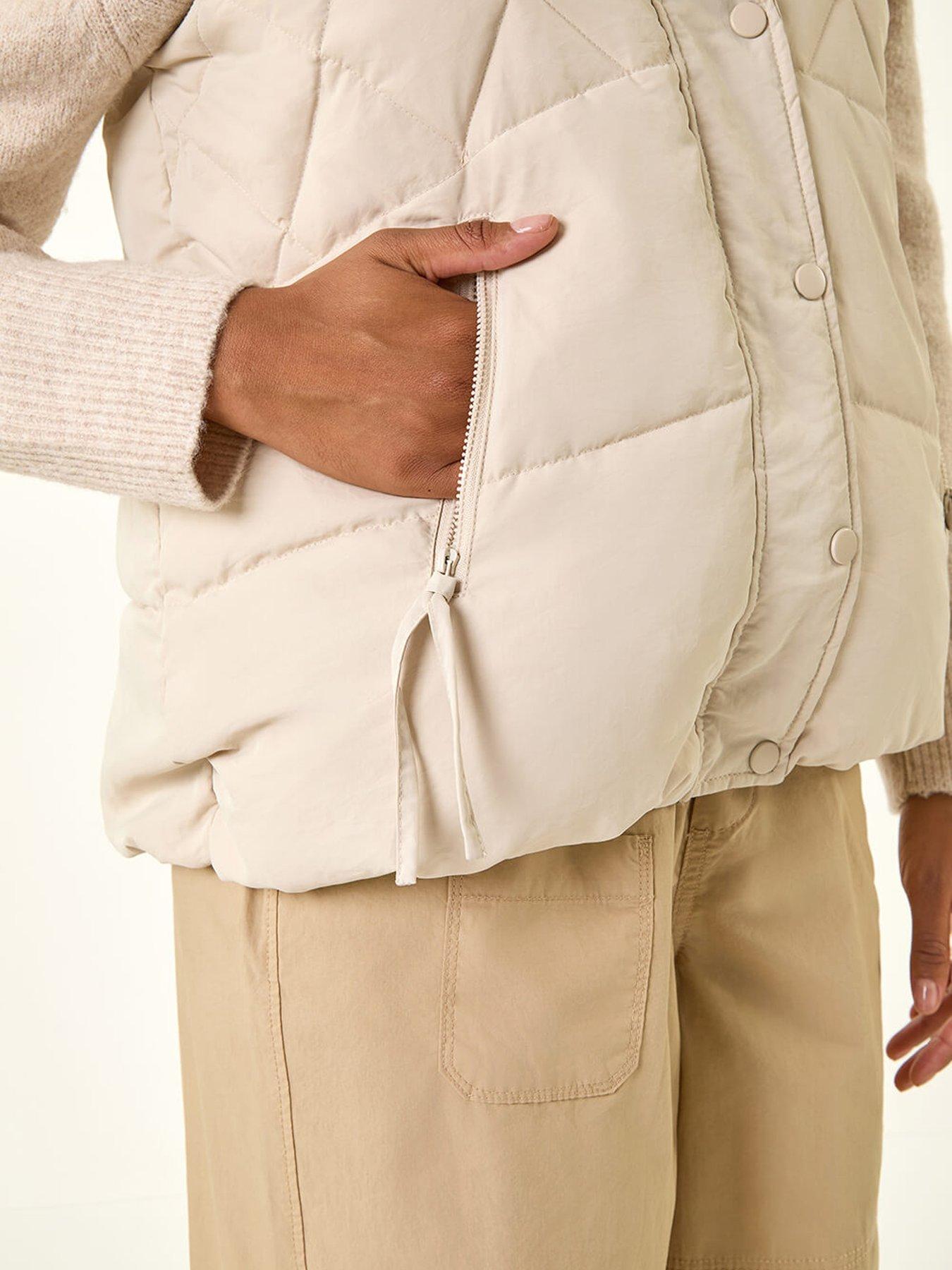  image of roman-diamond-padded-gilet-grey