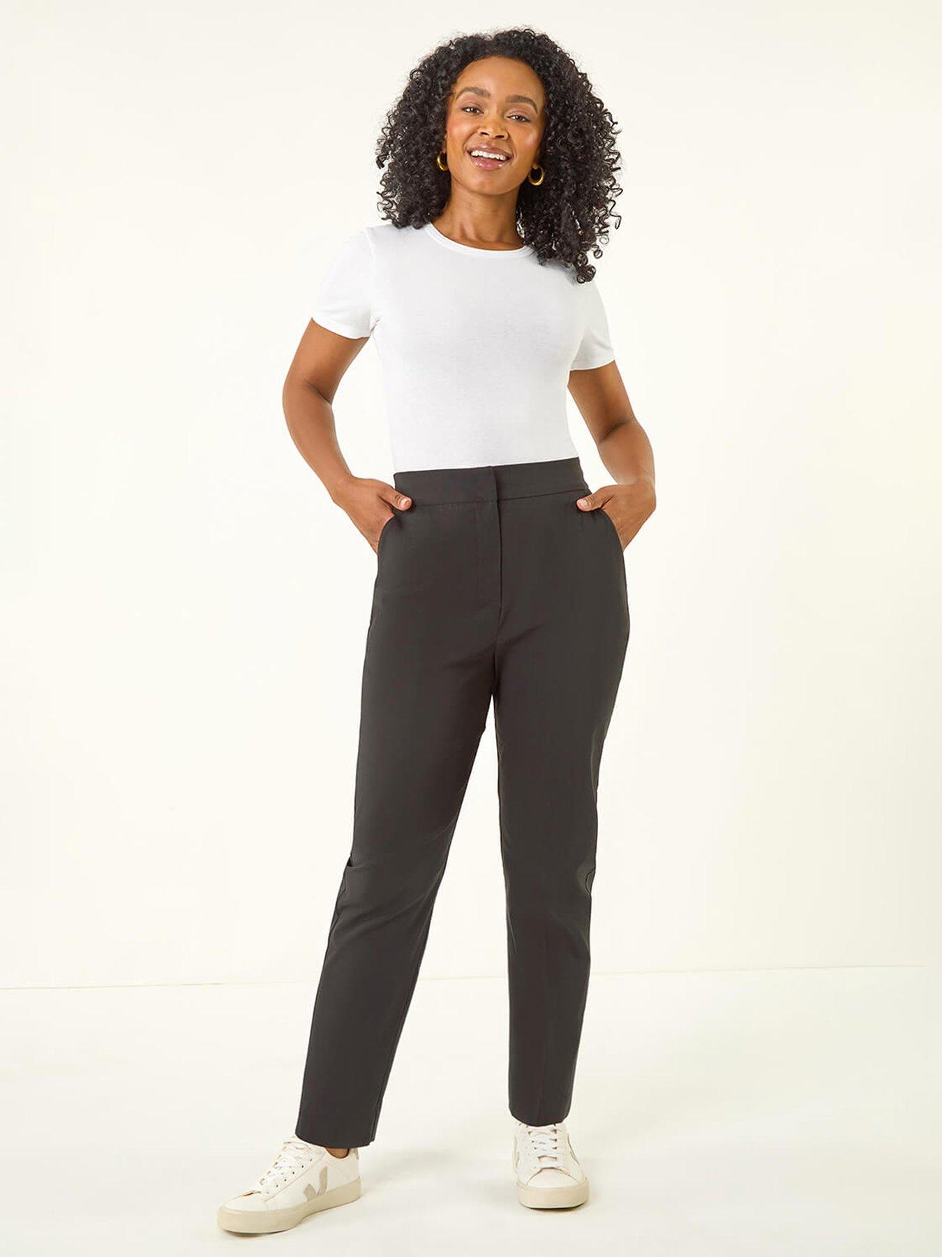 Image 3 of 5 of Roman Petite Bengaline Smart Stretch Trouser - Black