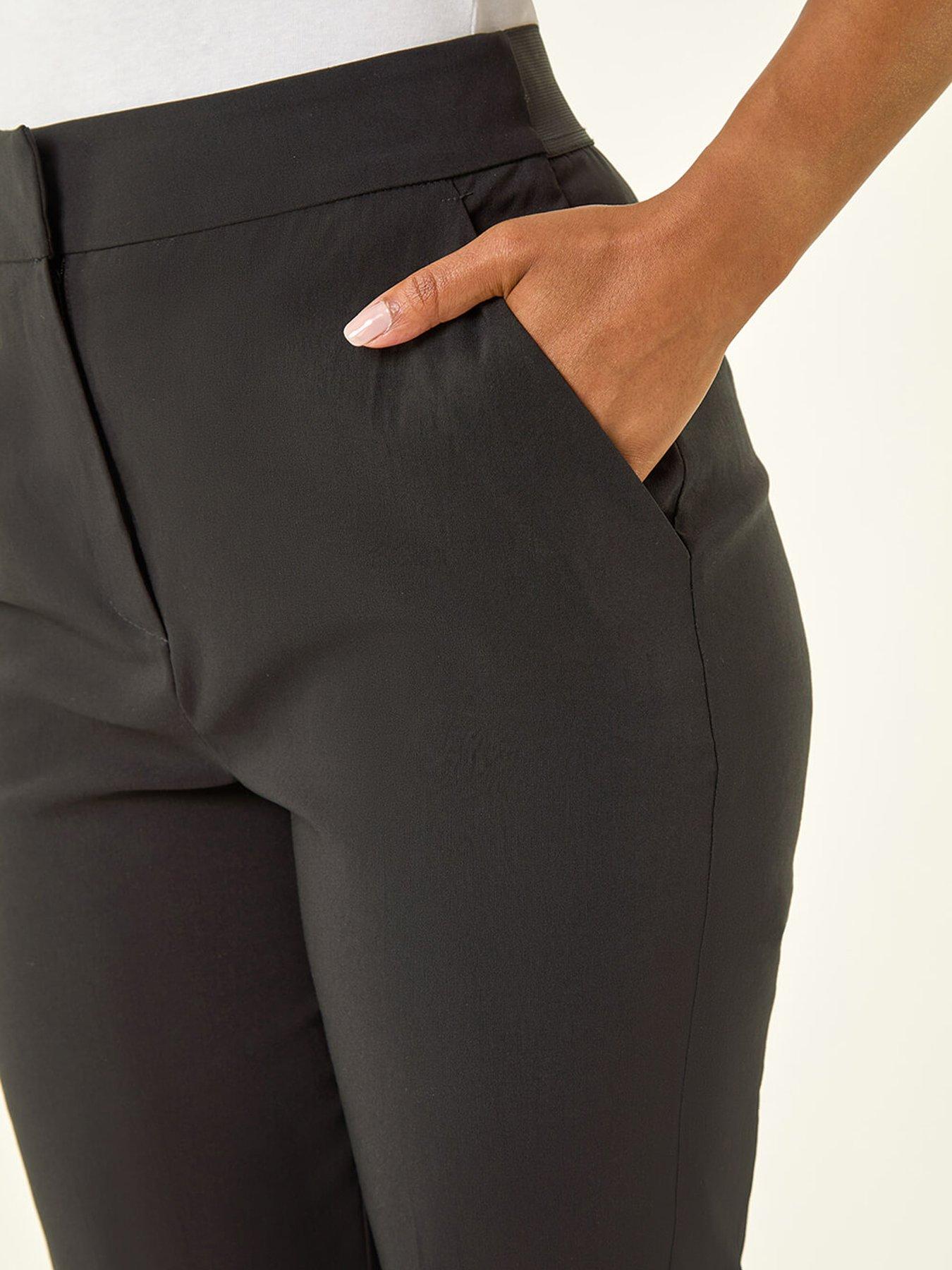 Image 5 of 5 of Roman Petite Bengaline Smart Stretch Trouser - Black