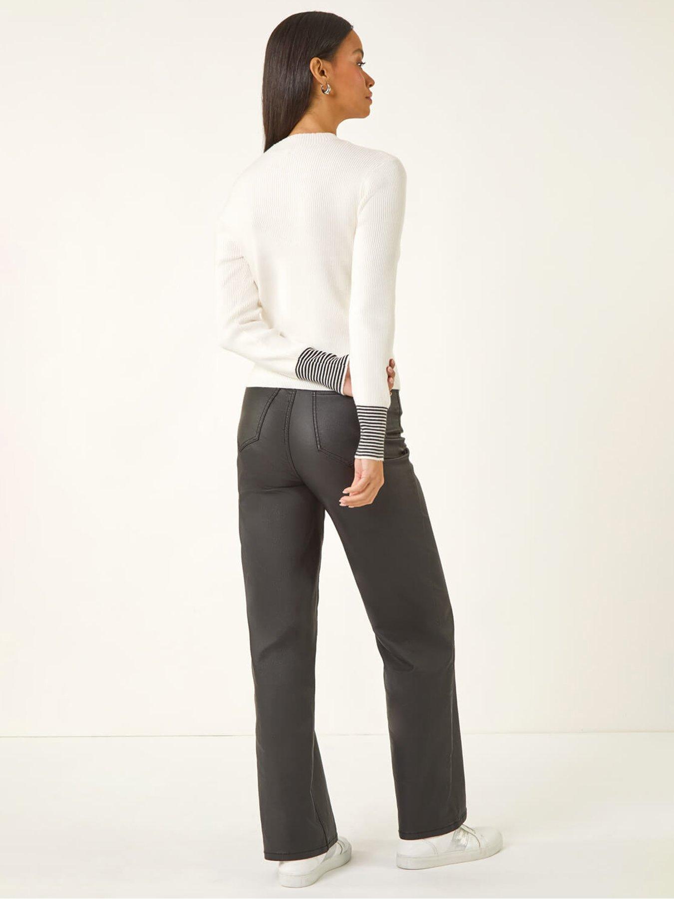 Image 2 of 5 of Roman Dusk Buttoned Ribbed Knit Jumper - White