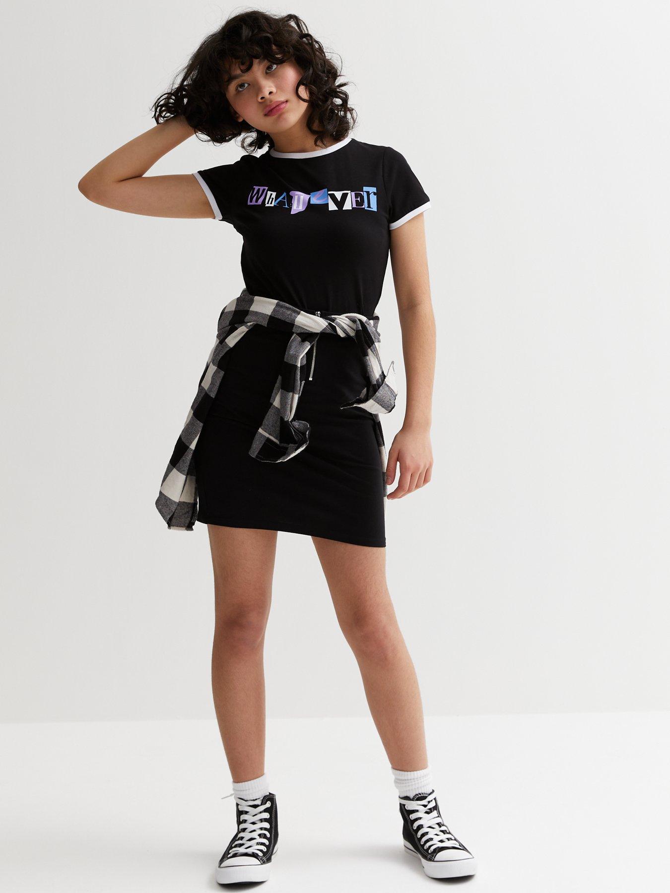 Image 5 of 5 of New Look 915 Girls Ring- Zip School Tube Skirt - Black